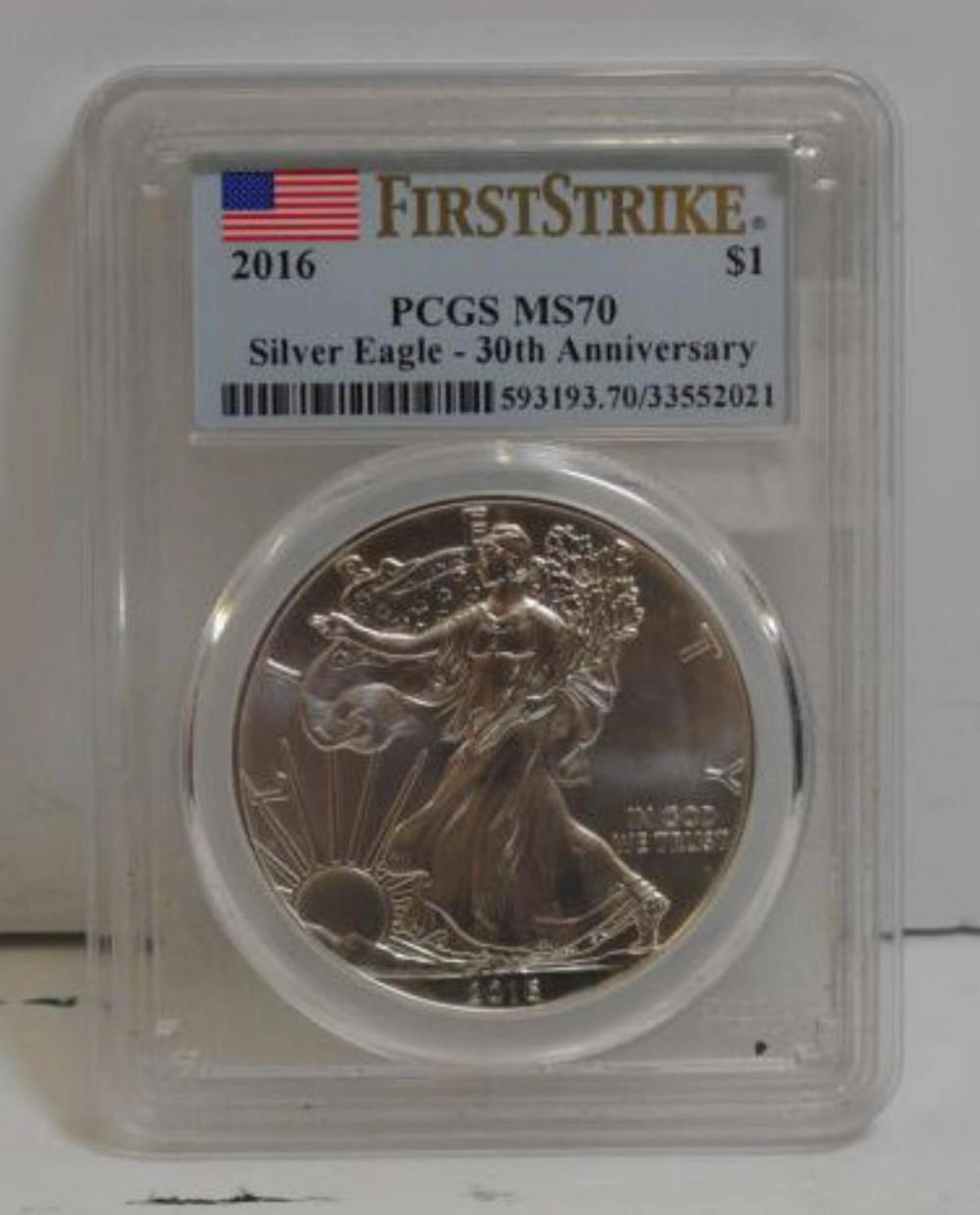 2016 Silver American Eagle PCGS MS70