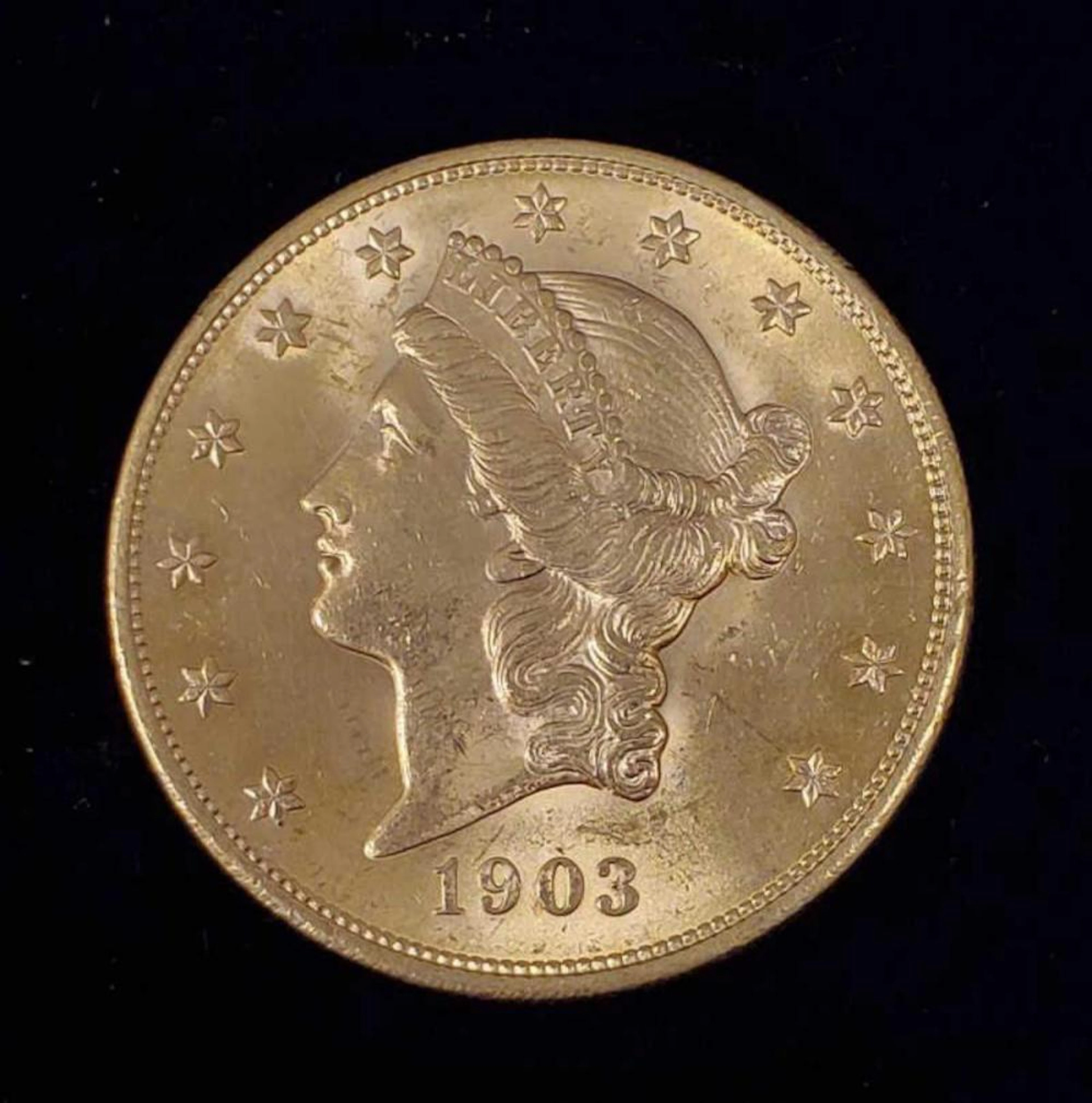 1903 $20.00 Liberty BU+
