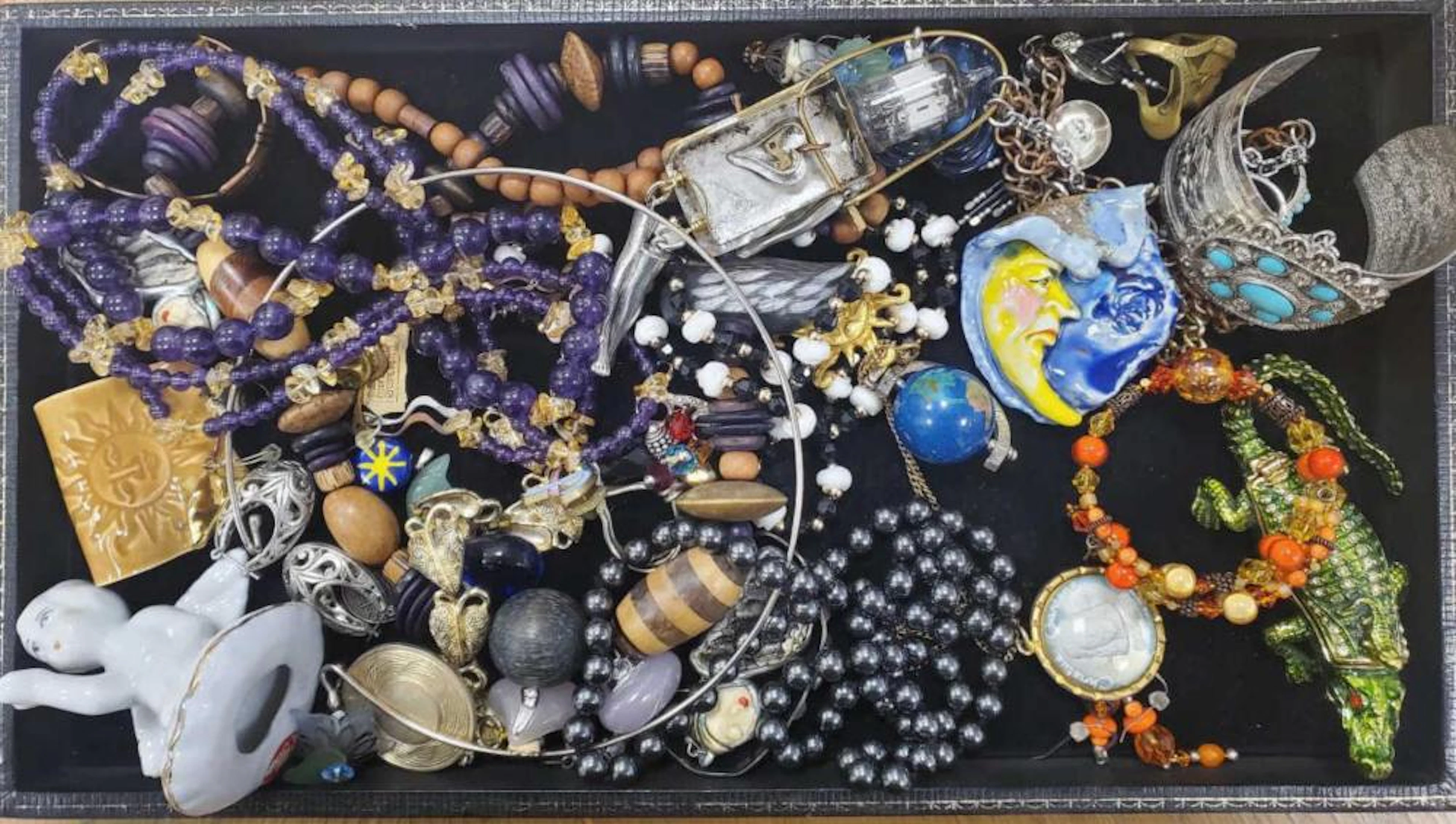 Large lot of costume jewelry