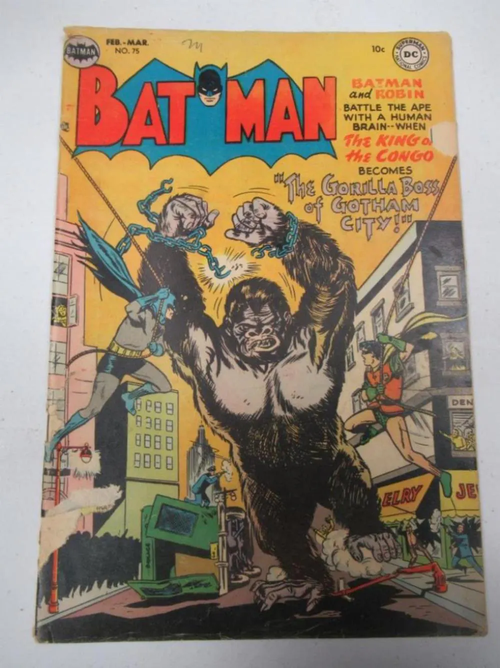 Batman #75 Battle the Ape with a Human Brain | Barnebys