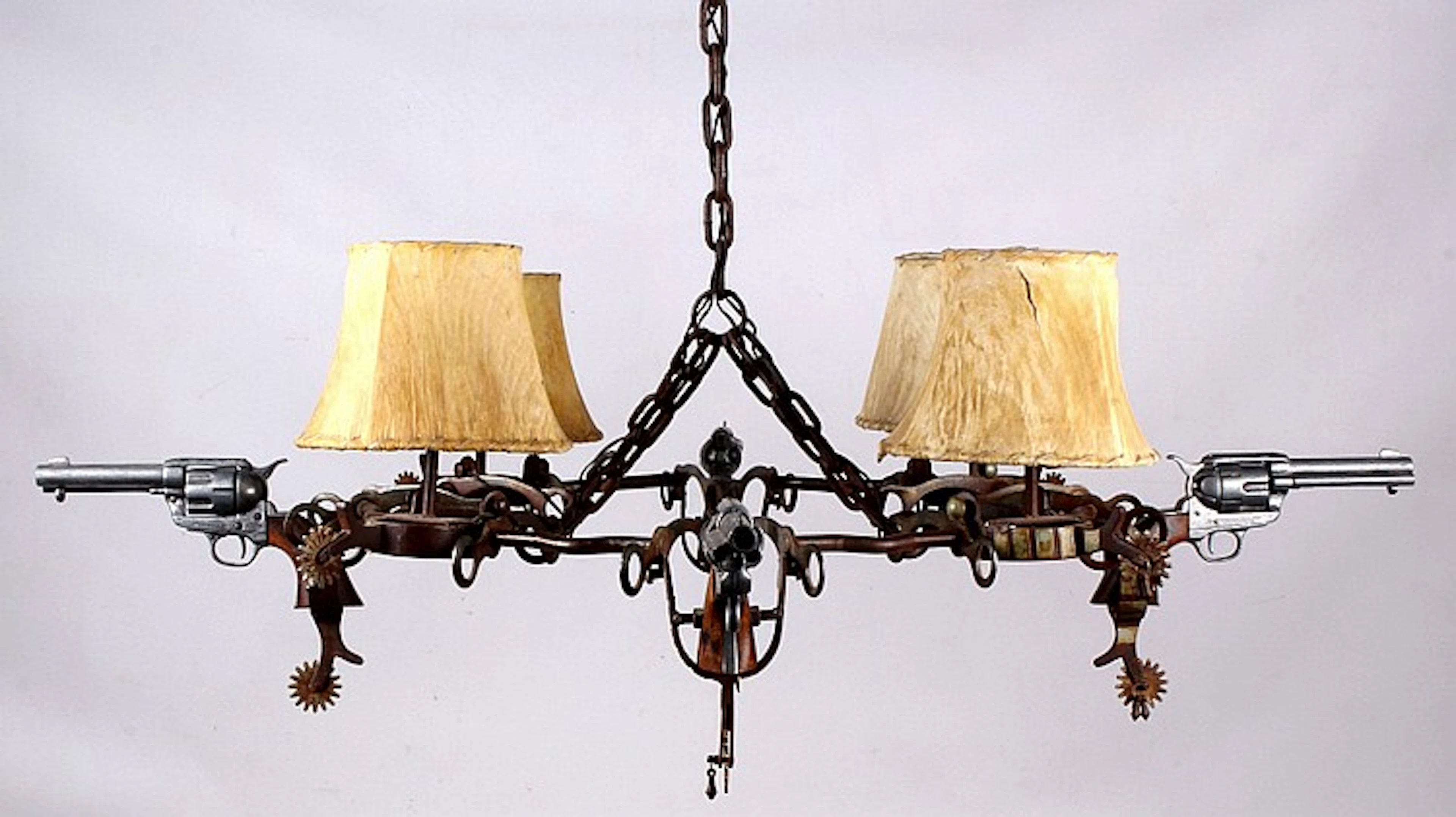 Western, Spur, Horse Bit, & Revolver Chandelier