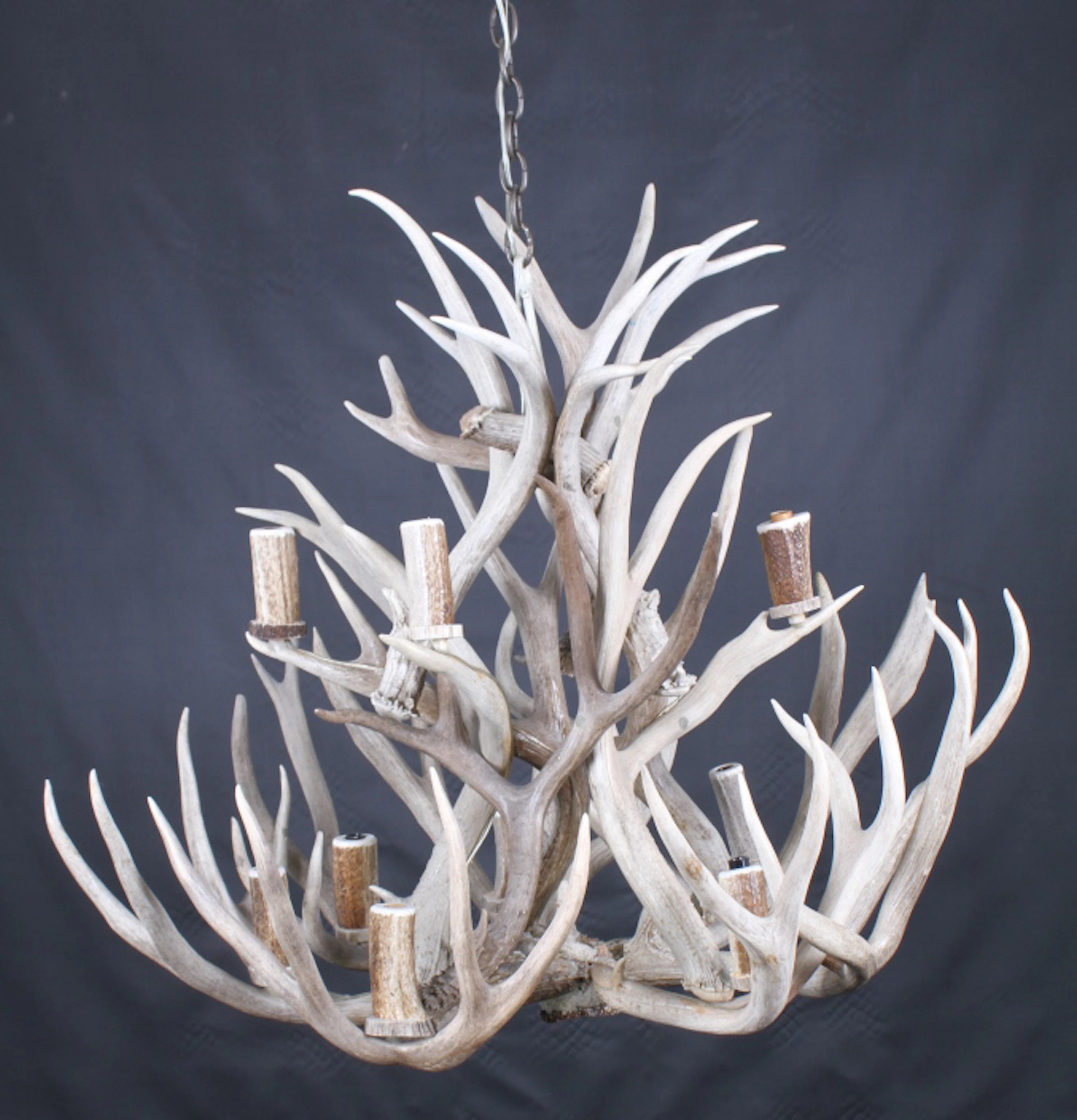 Rustic Custom Made Deer Antler Chandelier