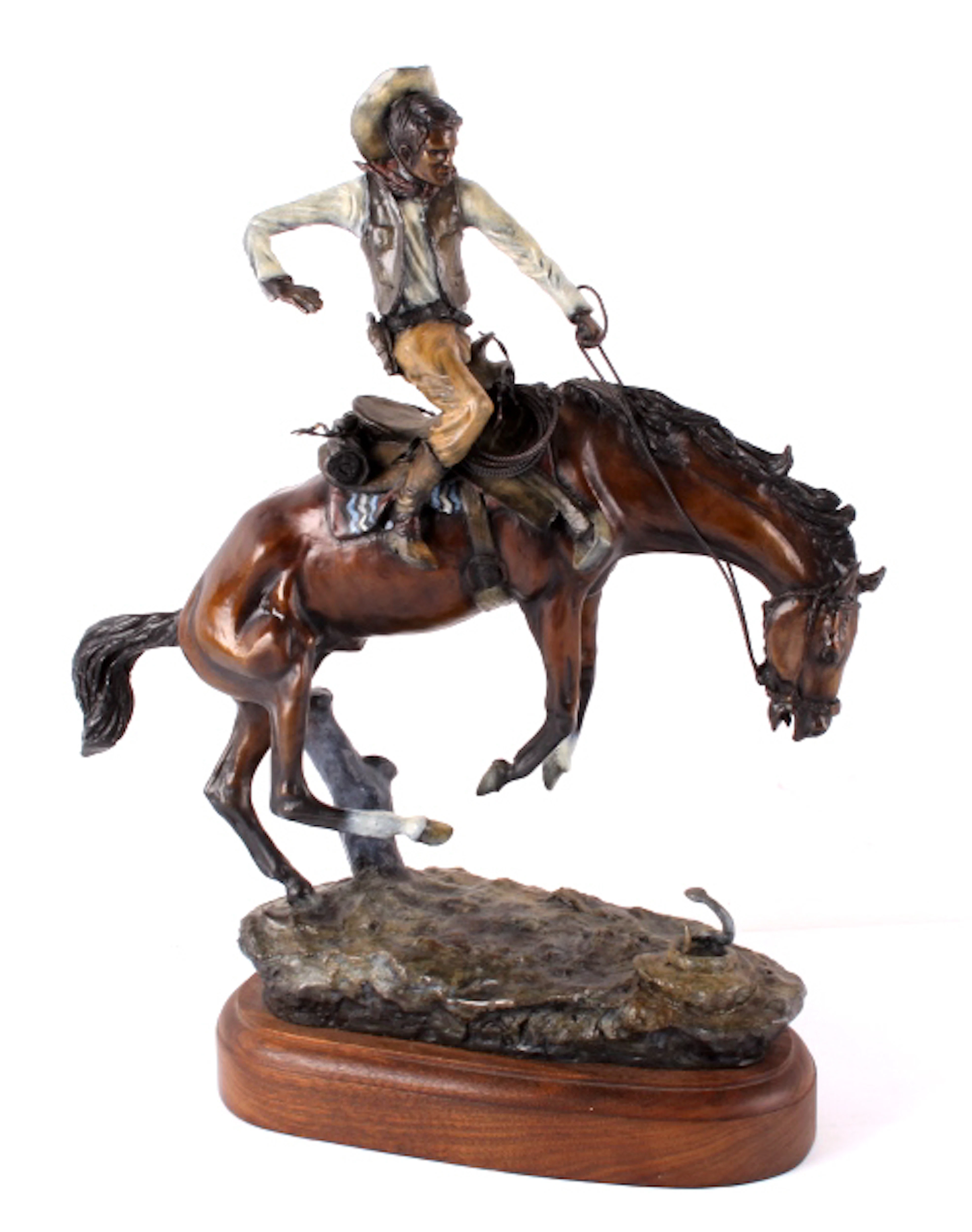 M.C. Heikka Montana Bucking Bronco Colored Bronze