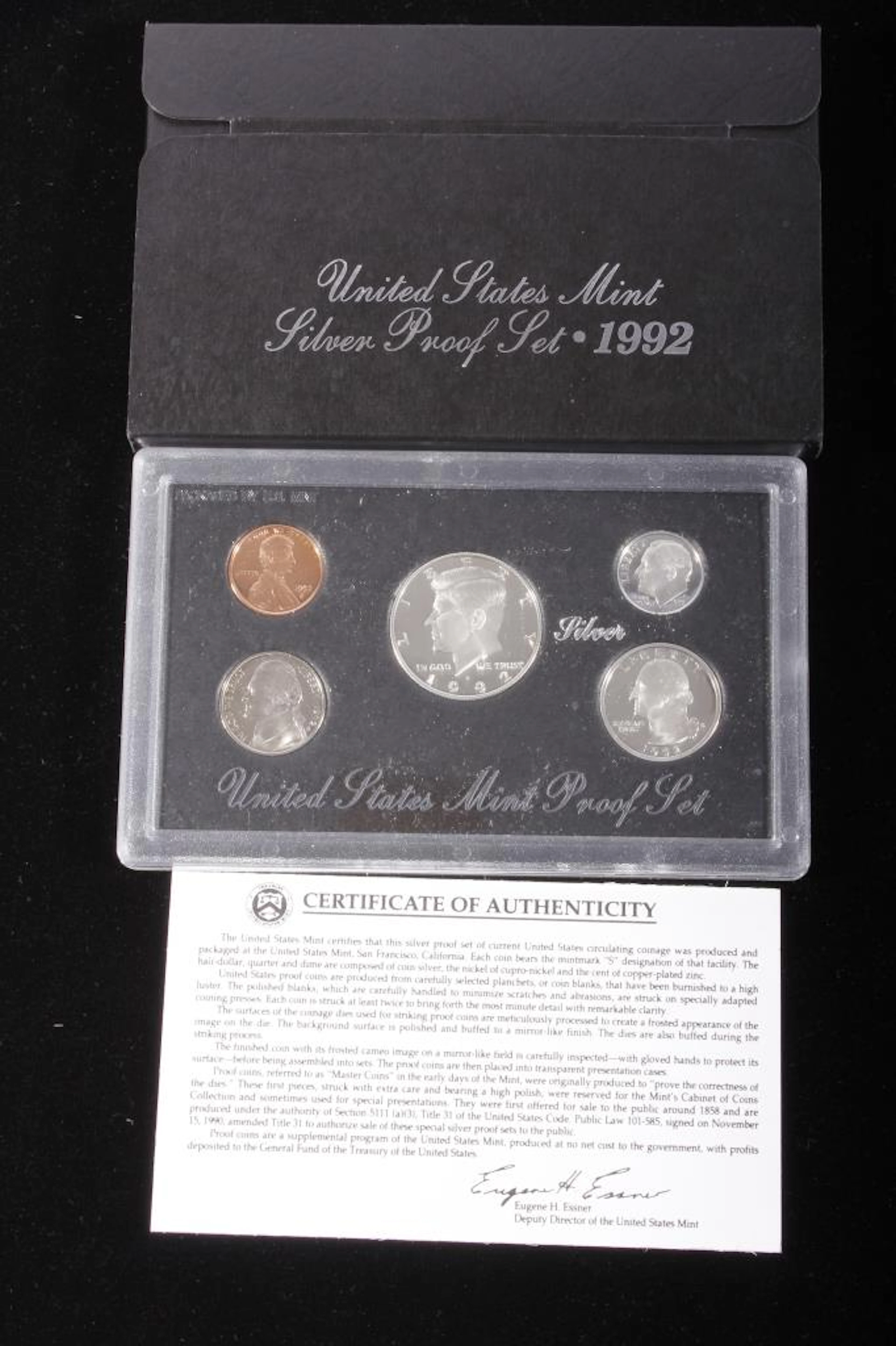 1992-S US Mint Silver Proof Set (5 Coins)