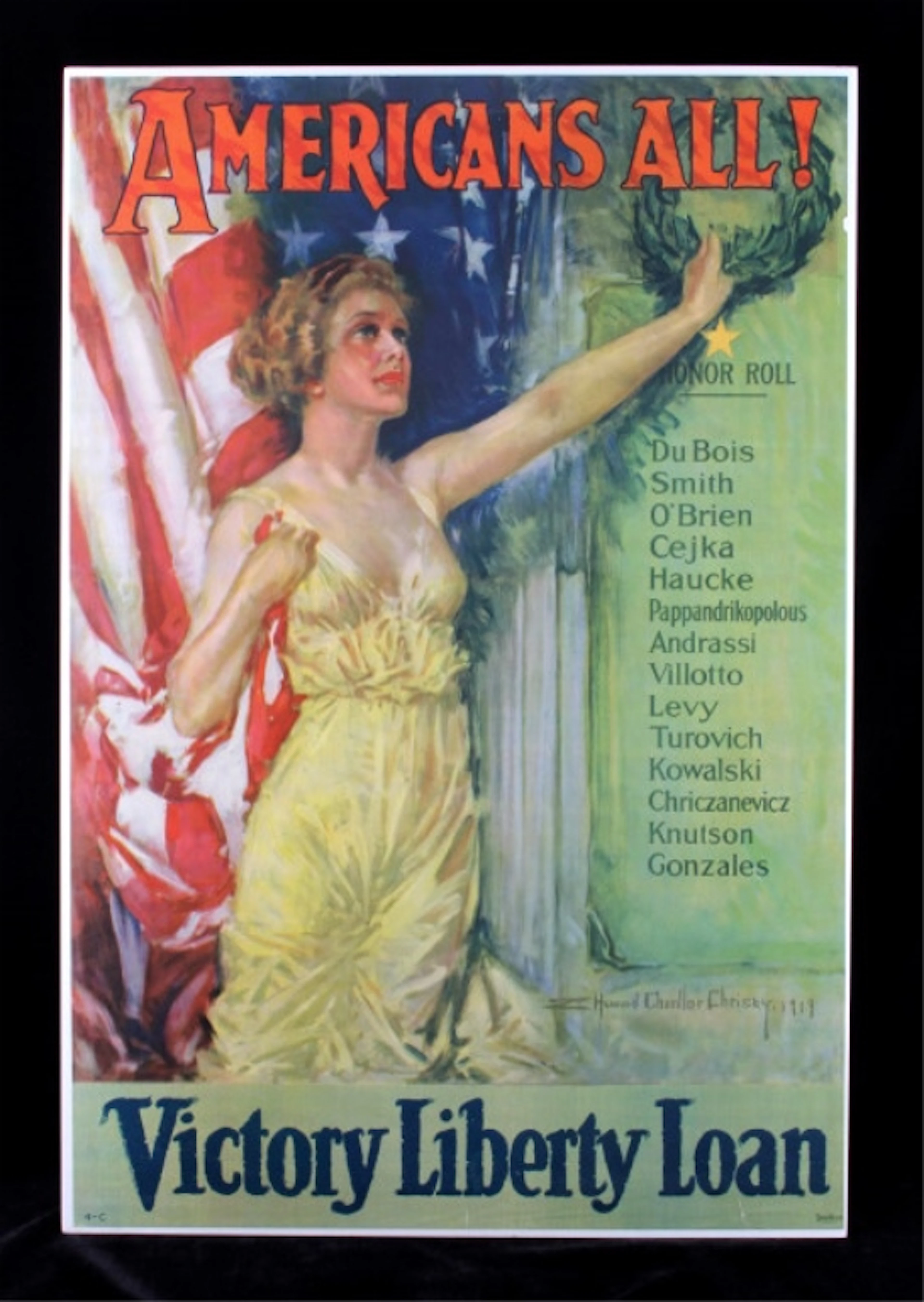 Original WWI Victory Liberty Loan War Bond Poster