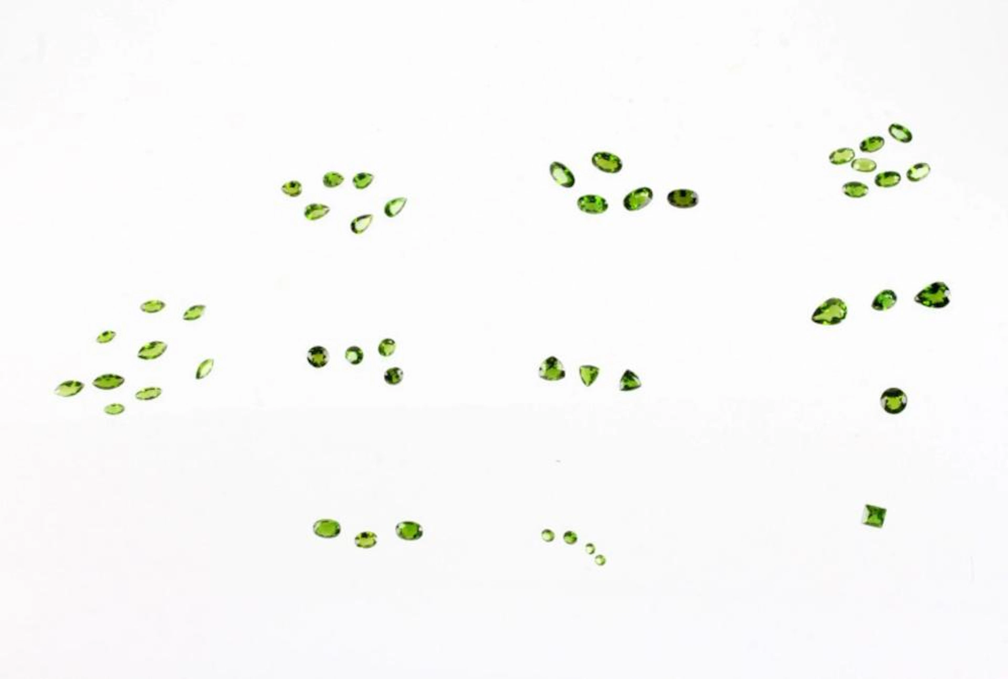 Chrome Diopside Loose Stones 14.61CTW