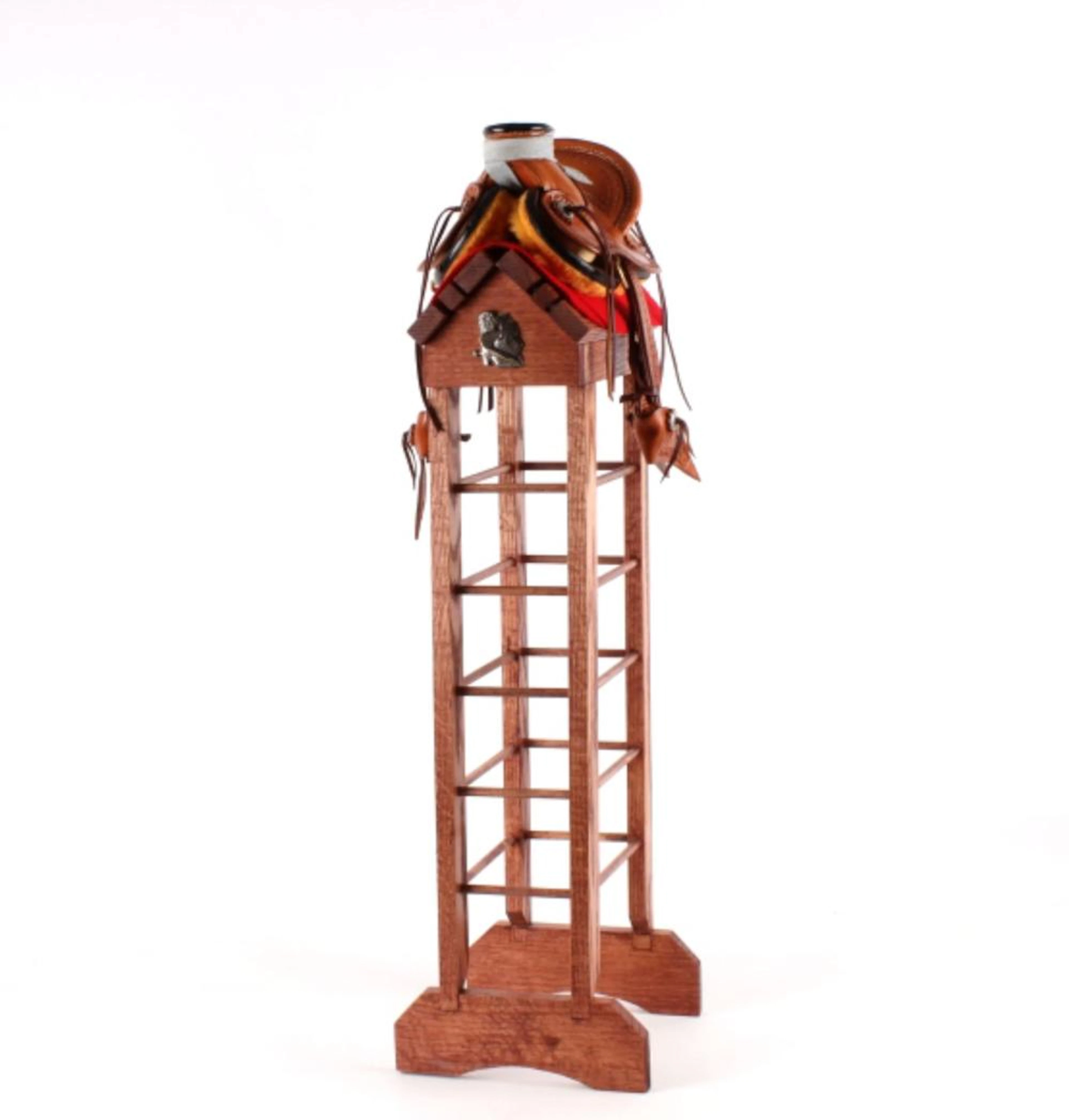 Custom Lambert Leather Miniature Roping Saddle