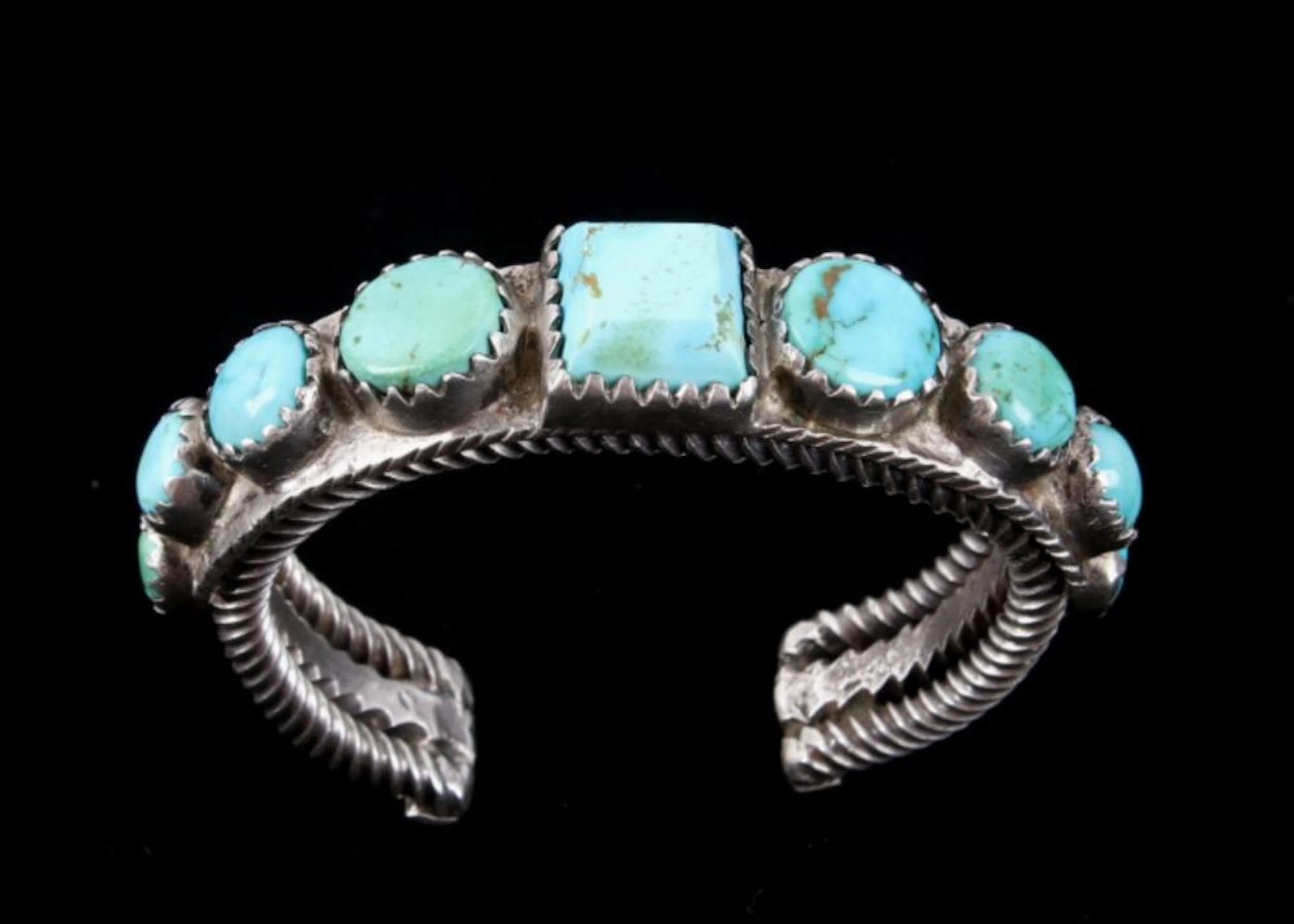 avajo Sterling Silver & Turquoise Bracelet