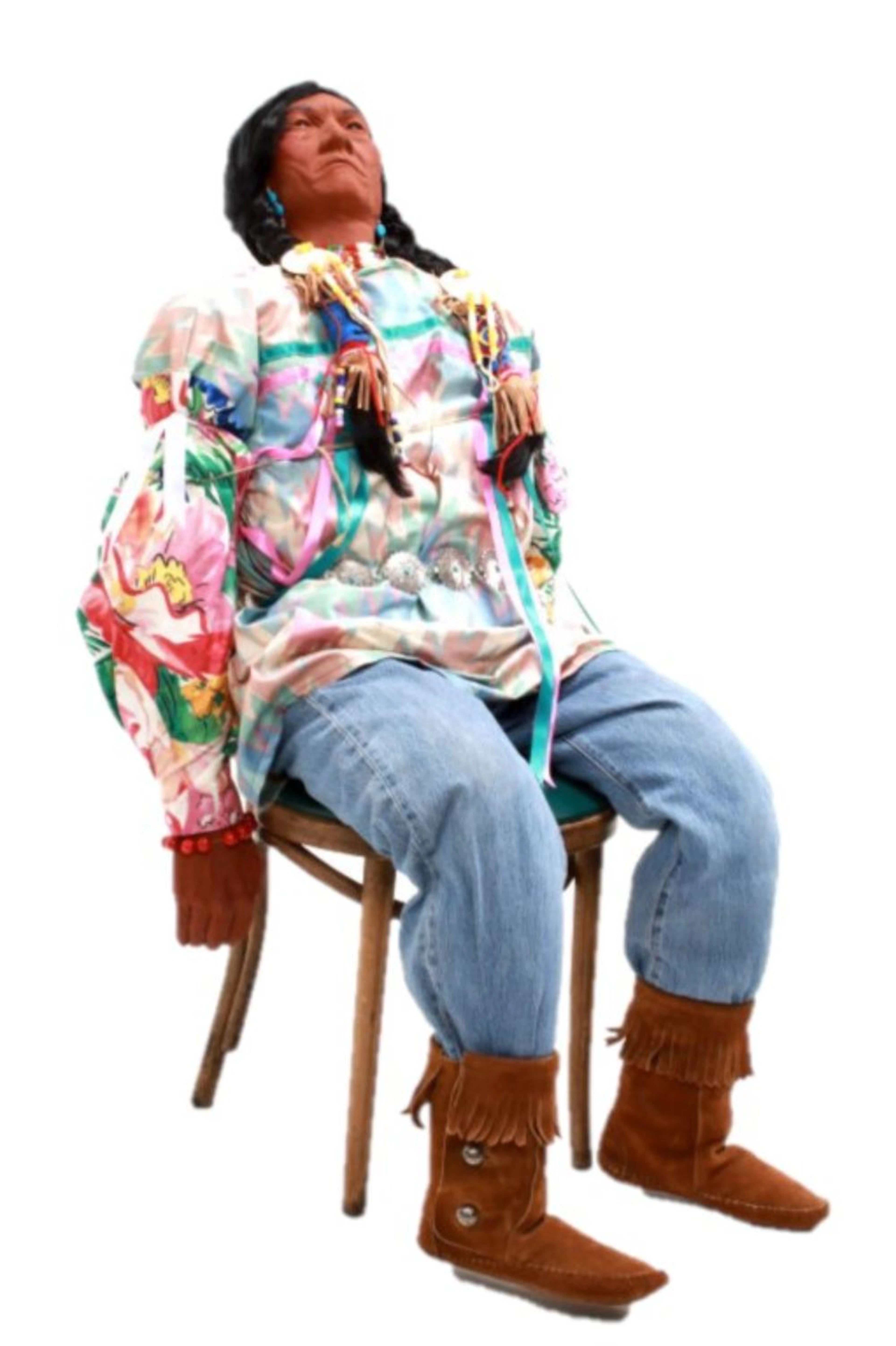 Trading Post Cigar Store Ceramic Indian Woma
