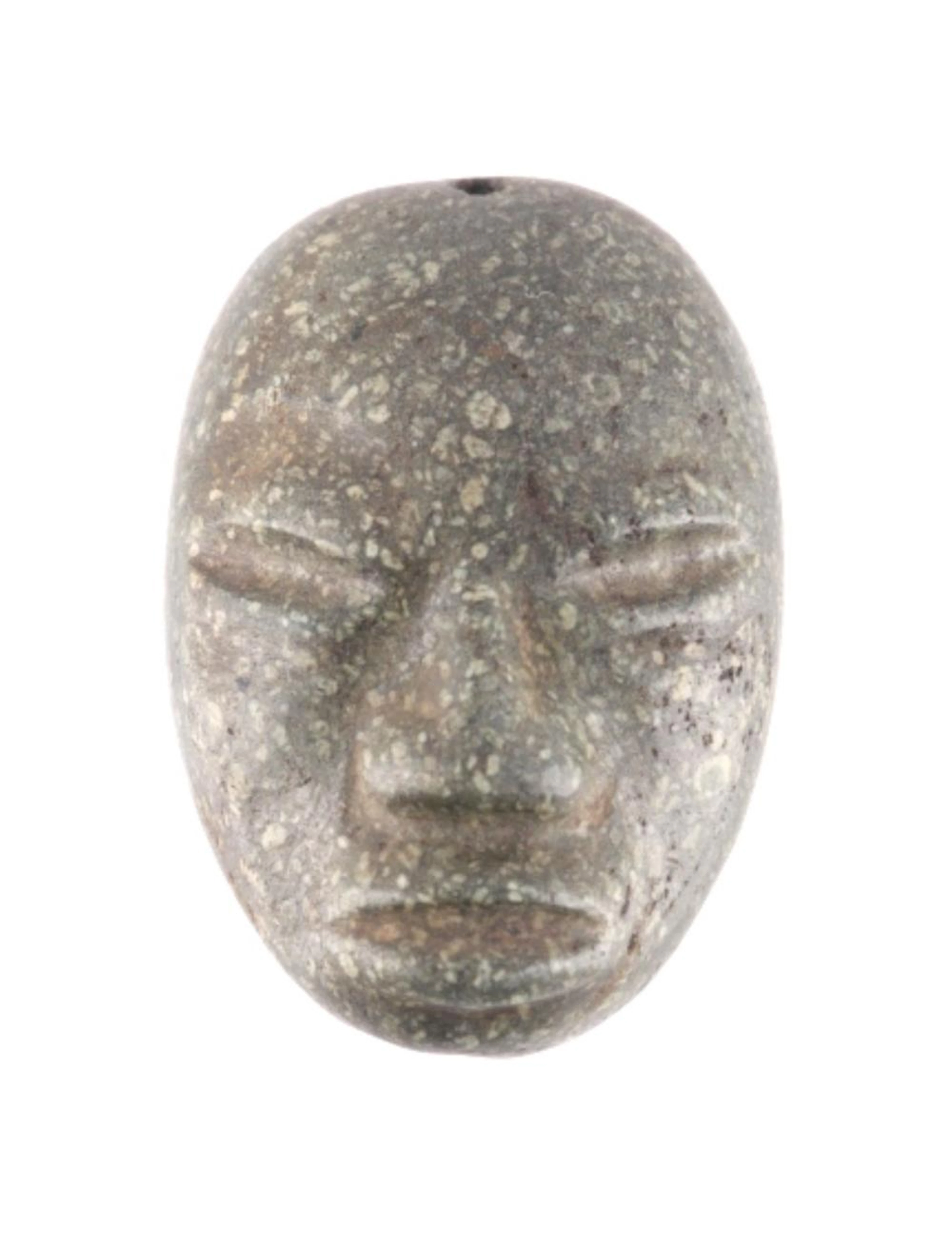 Olmec Pre-Columbian Jadeite Stone Mask