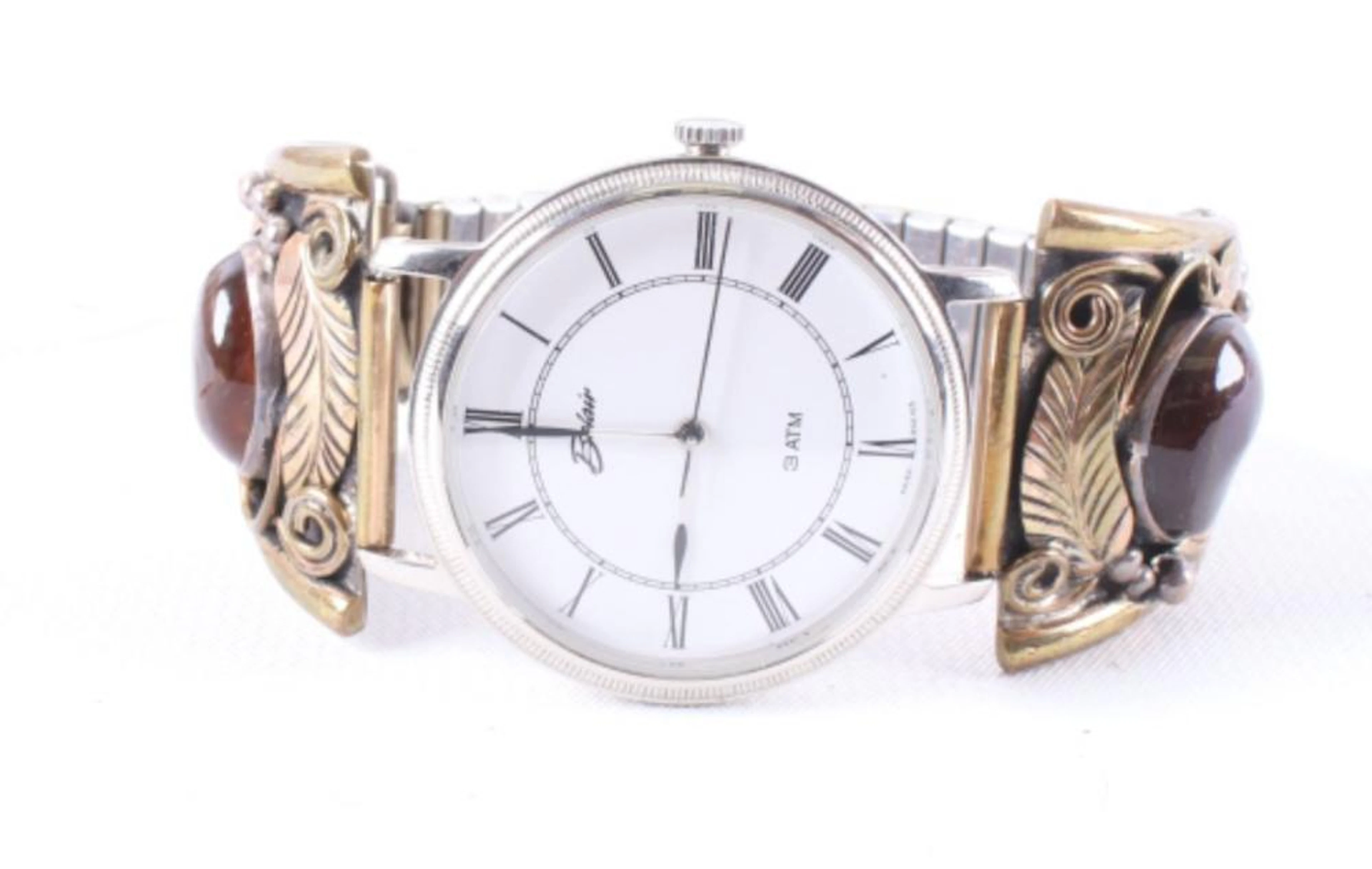 Belair Watch With Navajo Brown Opal Cuff & Band