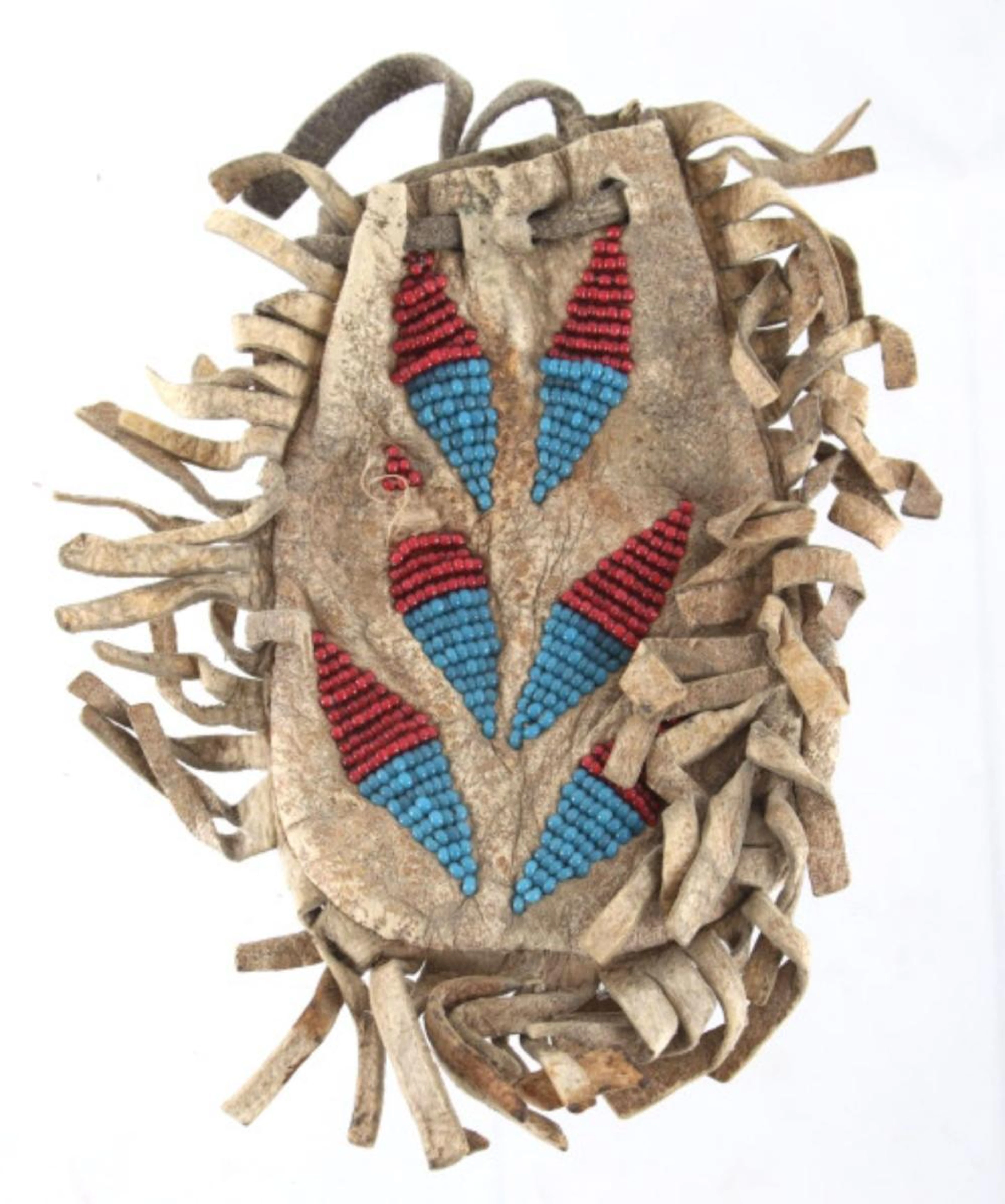 orthern Cheyenne Beaded Medicine Pouch c. 1890