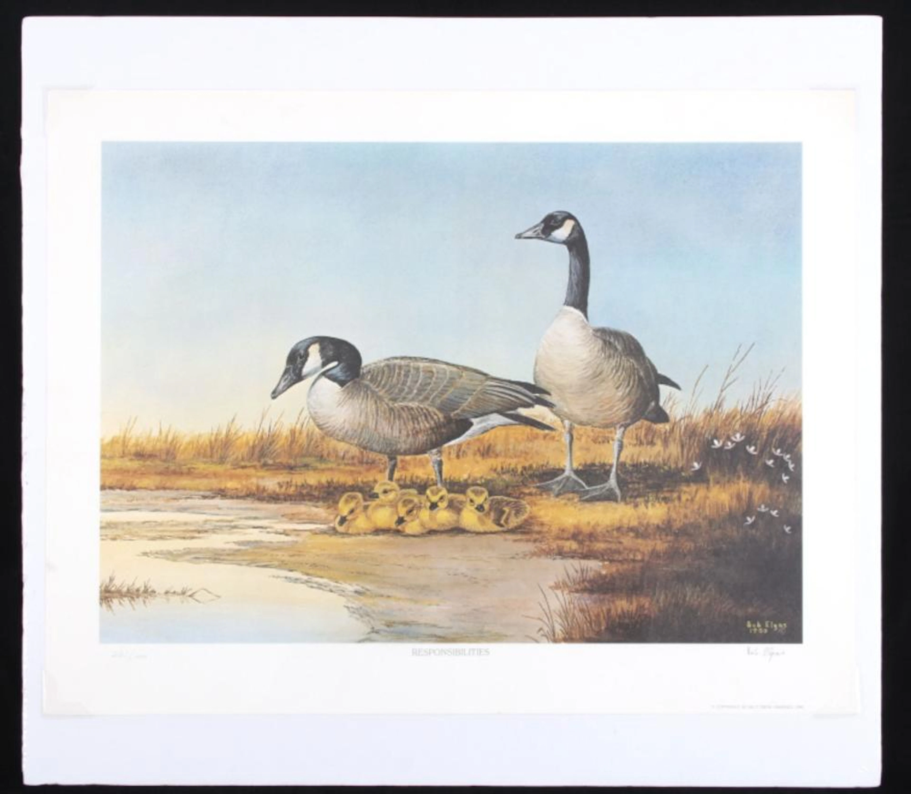 Bob Elgas (1920-2010) Responsibilities Lithograph