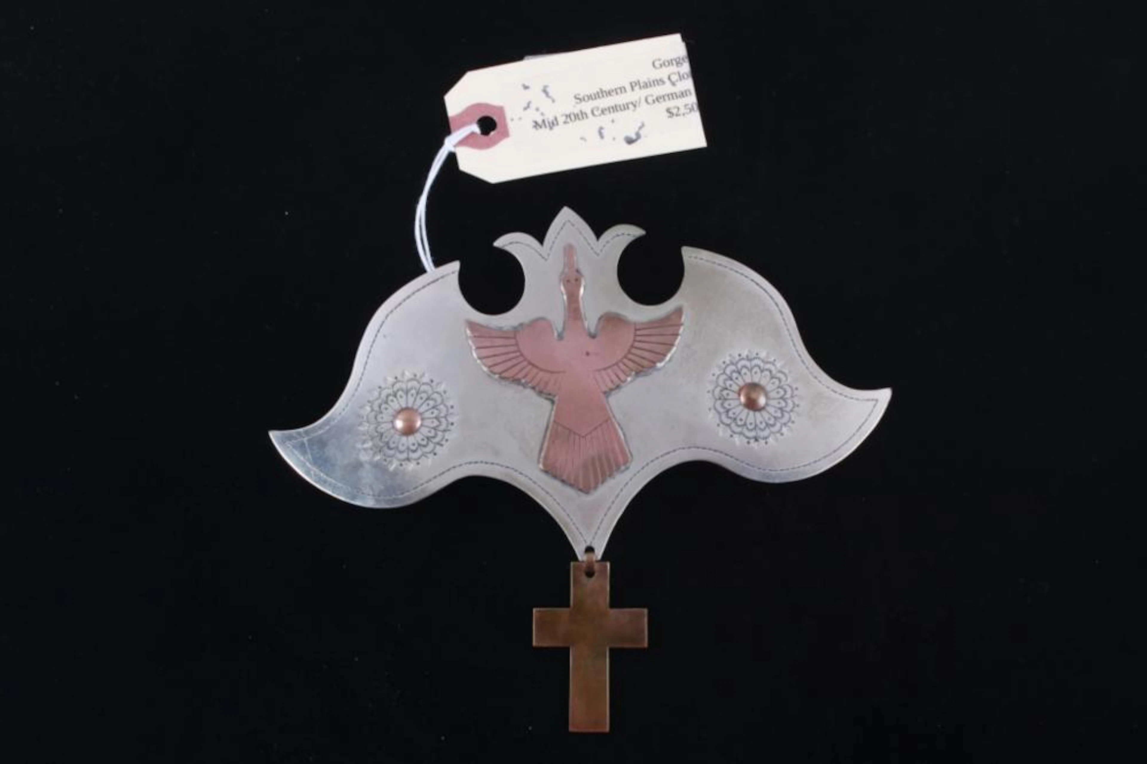 Southern Plains Silver Gorget c. 1940-1950's