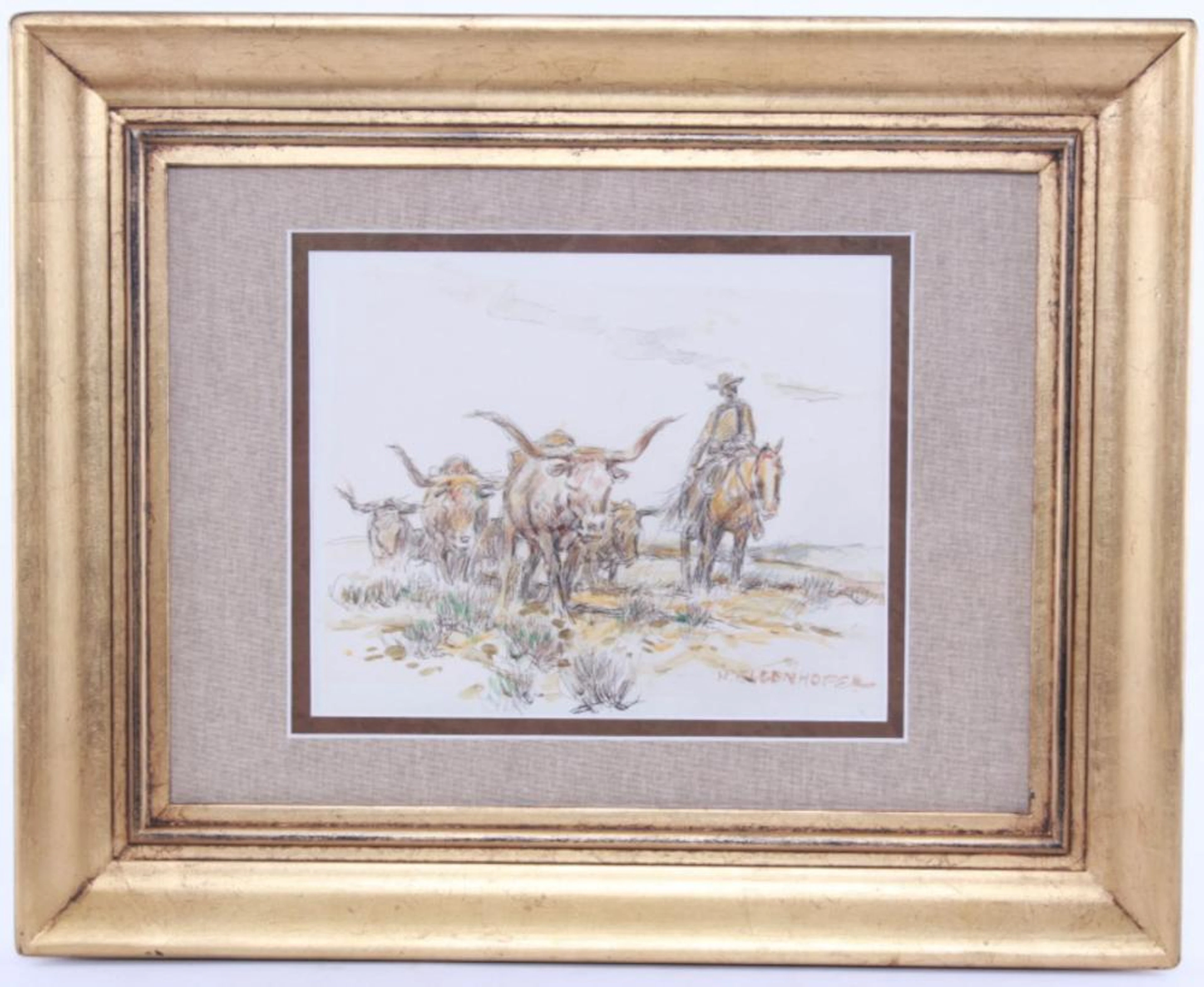 ick Eggenhofer (1897-1985) Trail Boss Original
