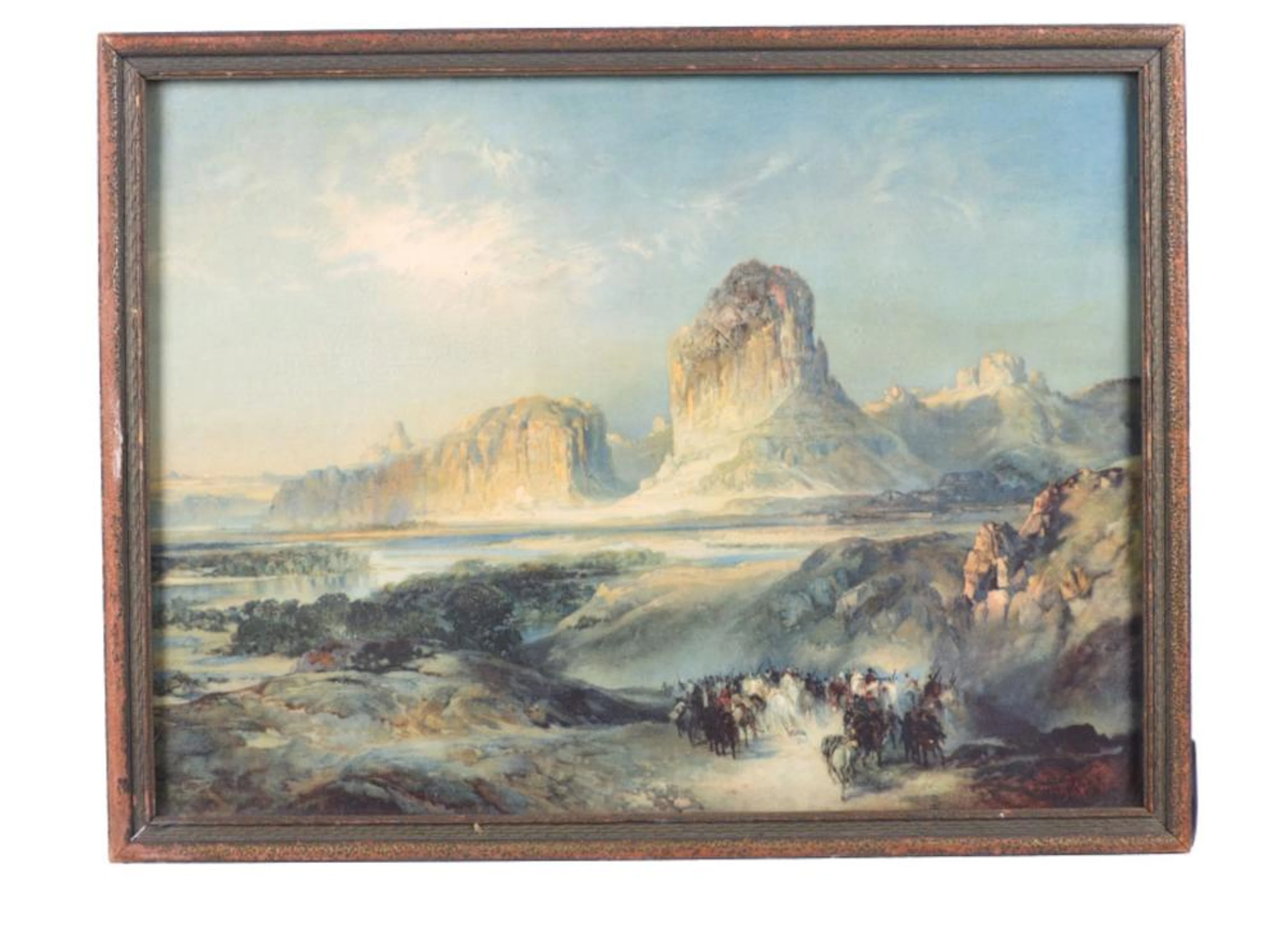 1926 Thomas Moran, Green River Cliffs Photogravure