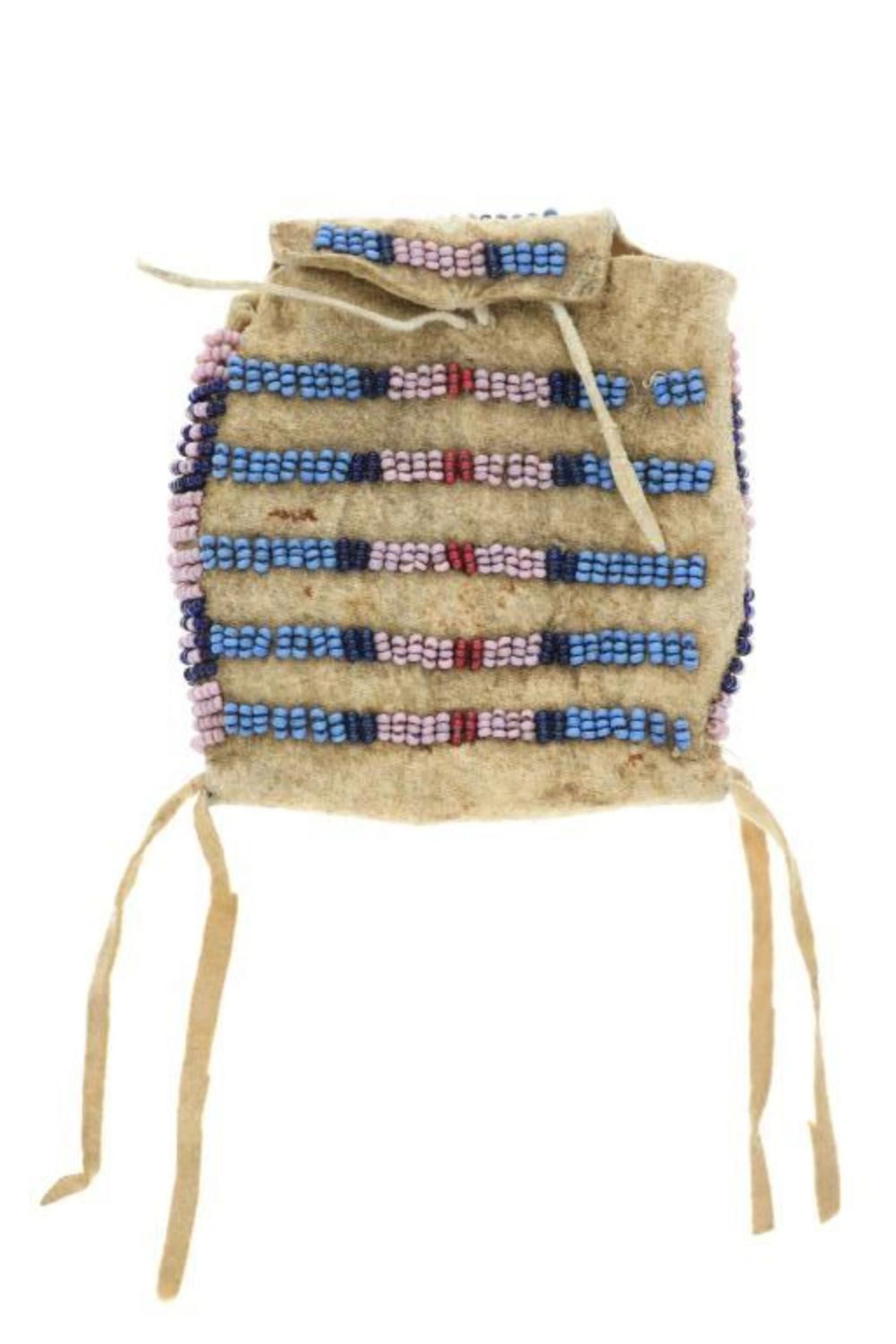 19th C Northern Plains Miniature Possible Tipi Bag