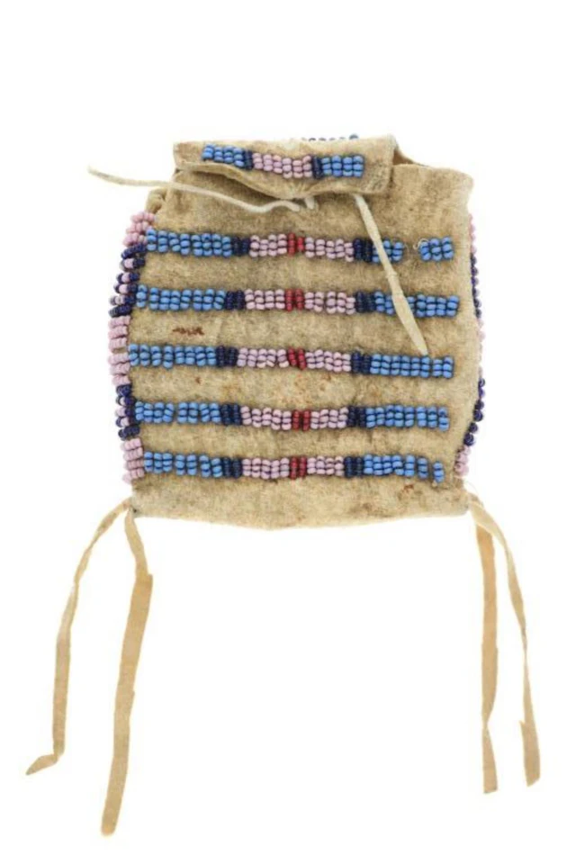 19th C Northern Plains Miniature Possible Tipi Bag