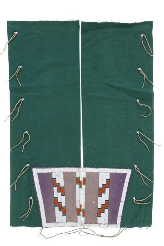 19th Century Crow Beaded Men's Leggings