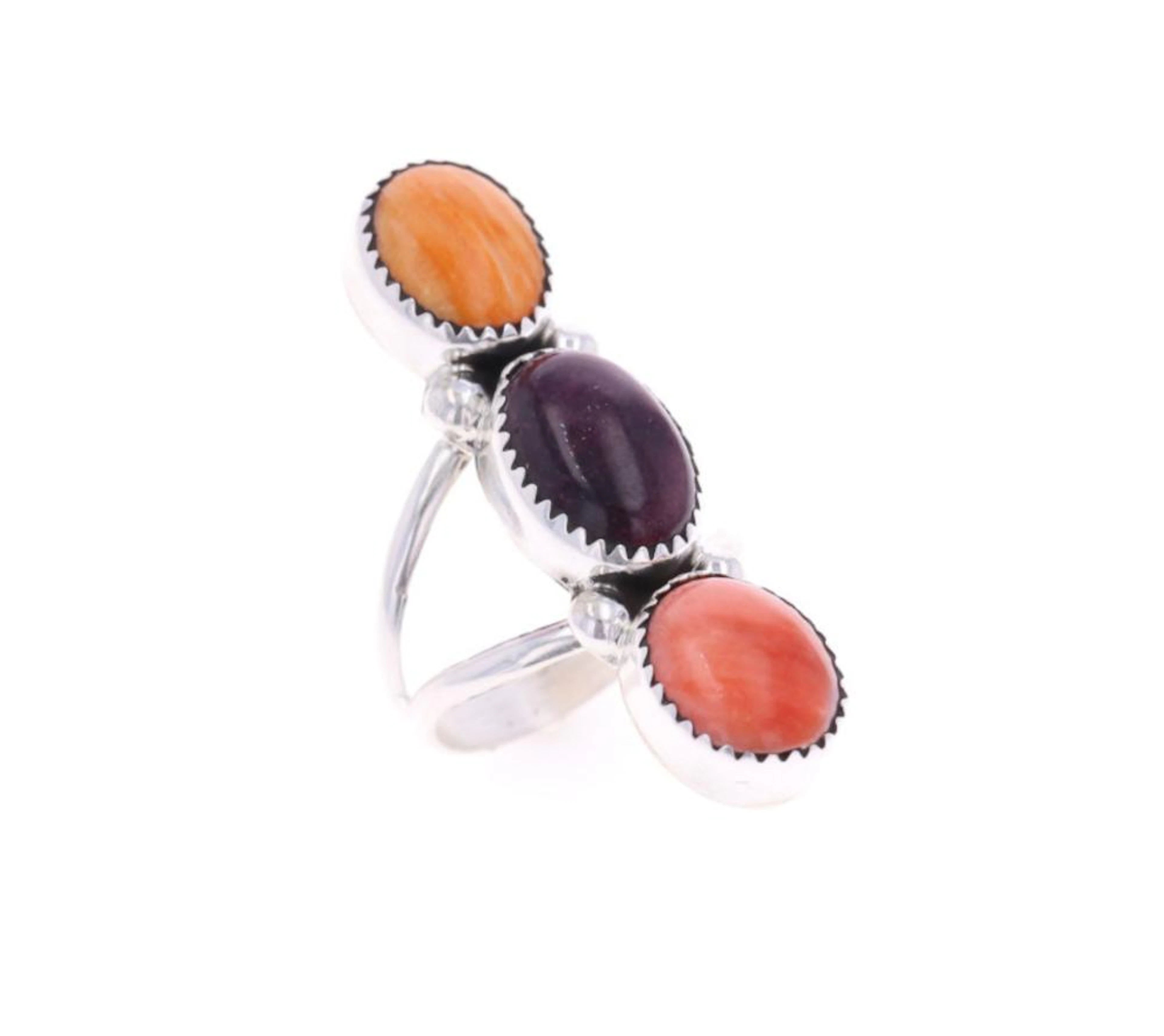 avajo Bernadine Begay Tsosie Spiny Oyster Ring