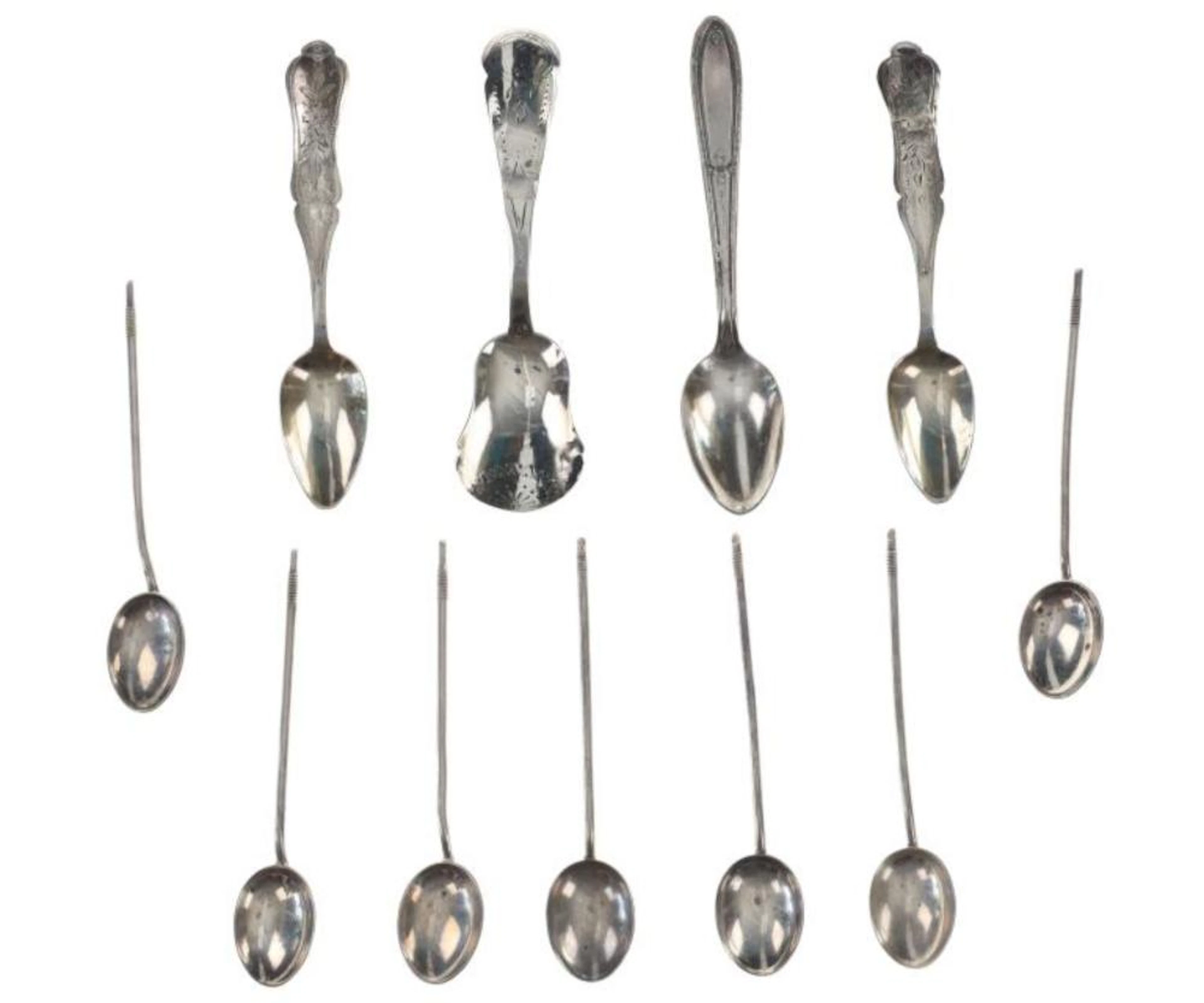 English, Dutch & US Made Sterling Spoons (11)