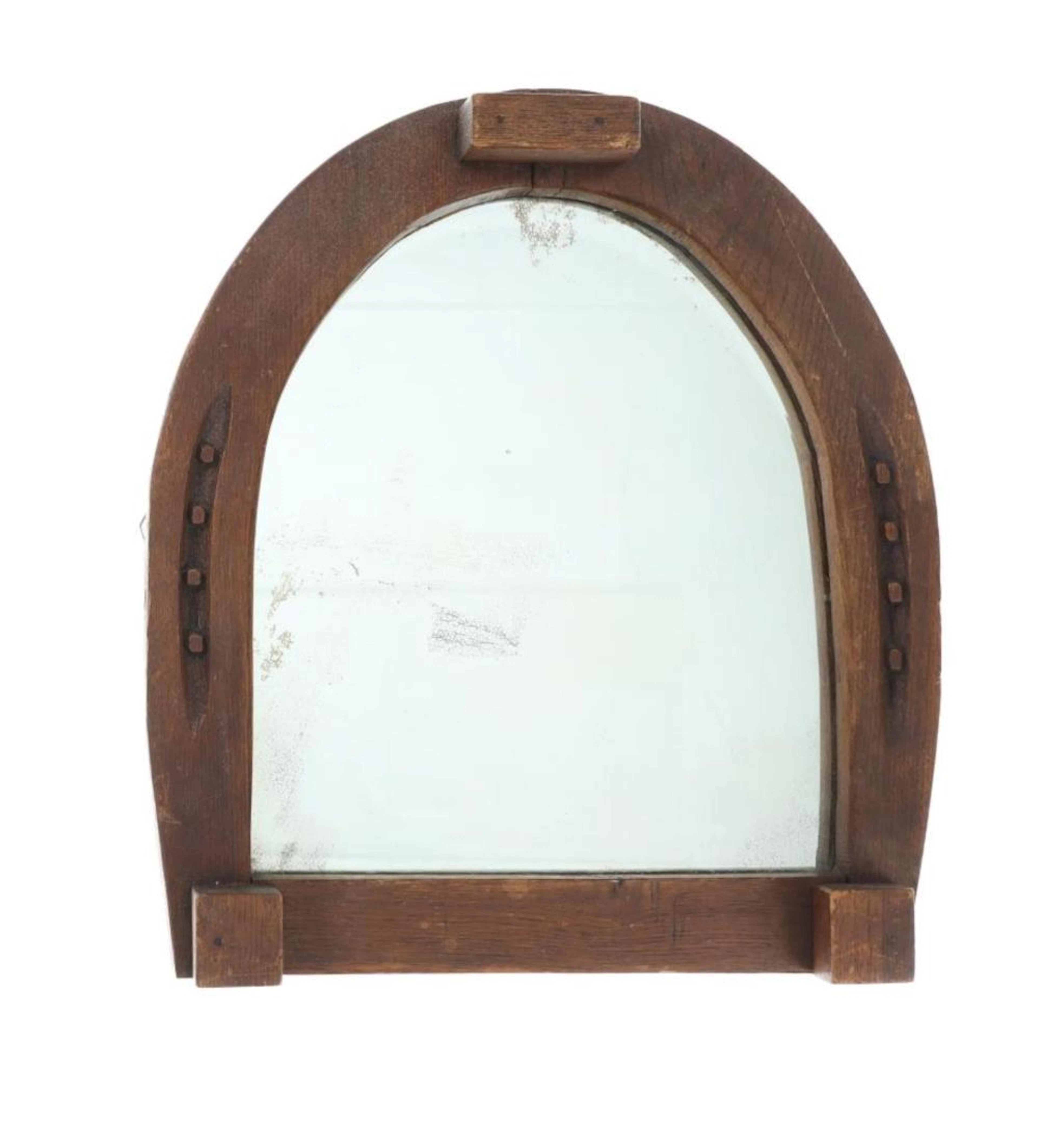 Montana Rustic Farmhouse Horseshoe Mirror c. 1950s
