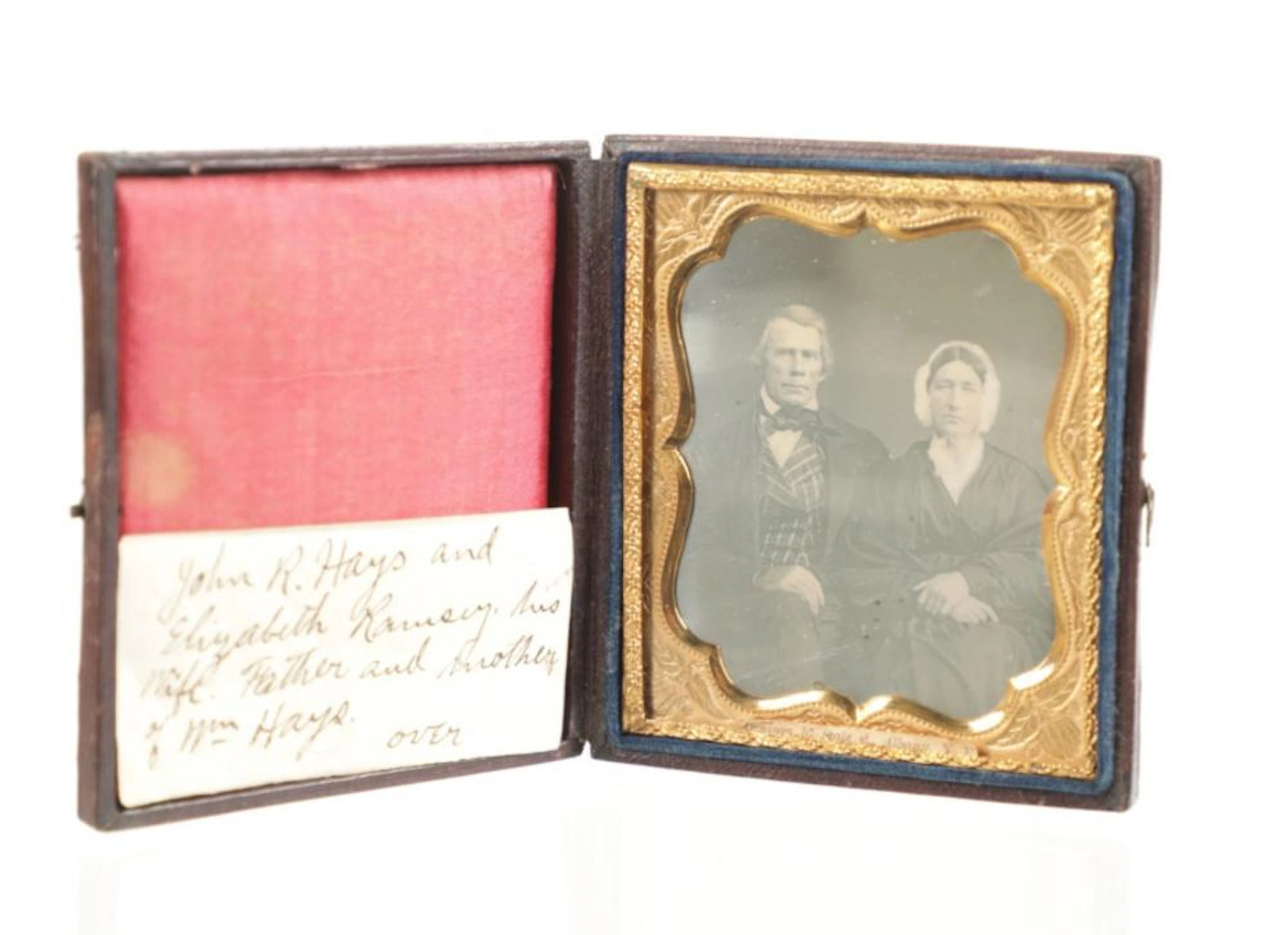 Daguerreotype Photo of J. R. Hays & E. Rowsey