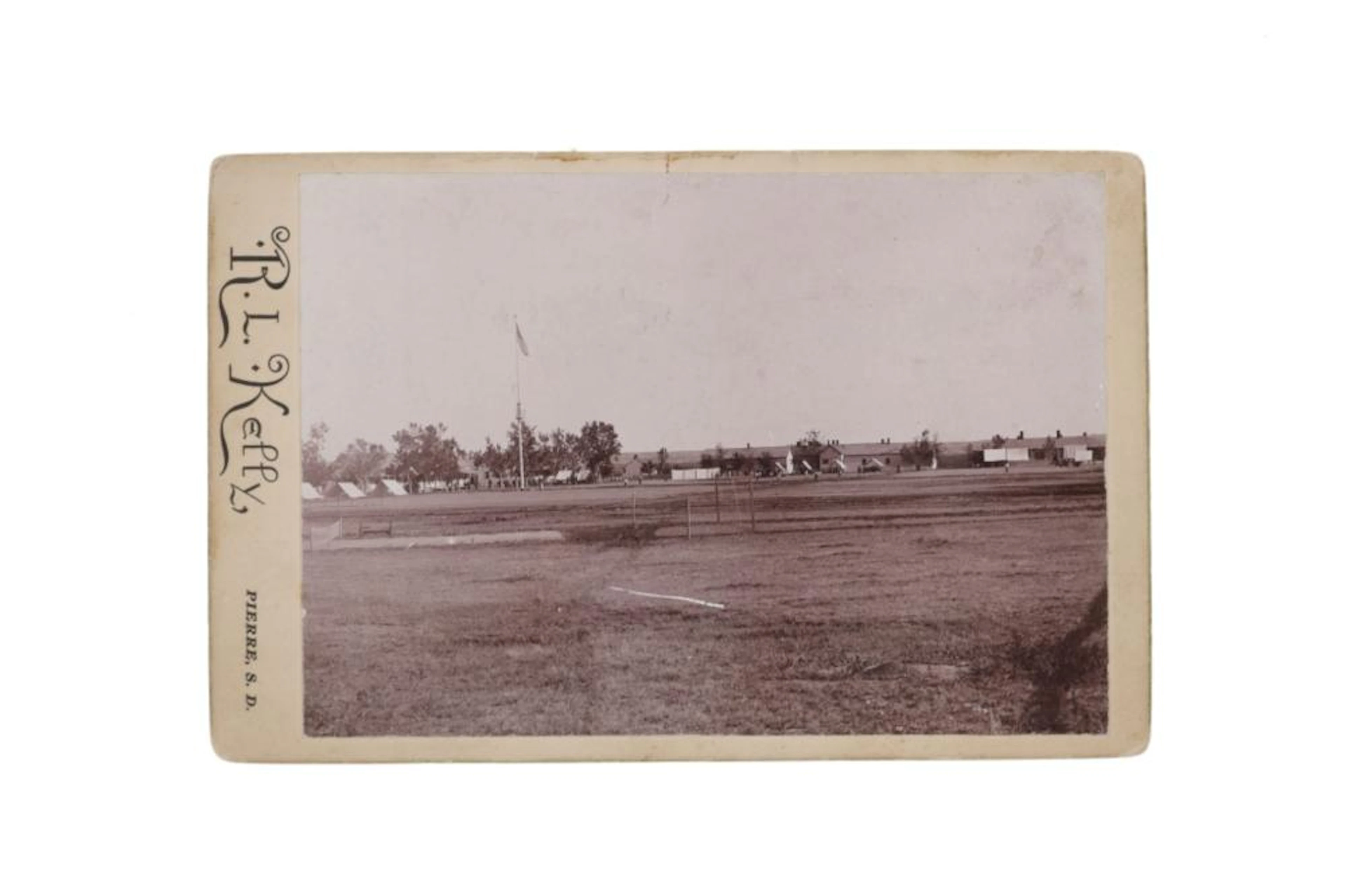 Ca. 1870- Fort Sully Baseball Indian Wars Photo