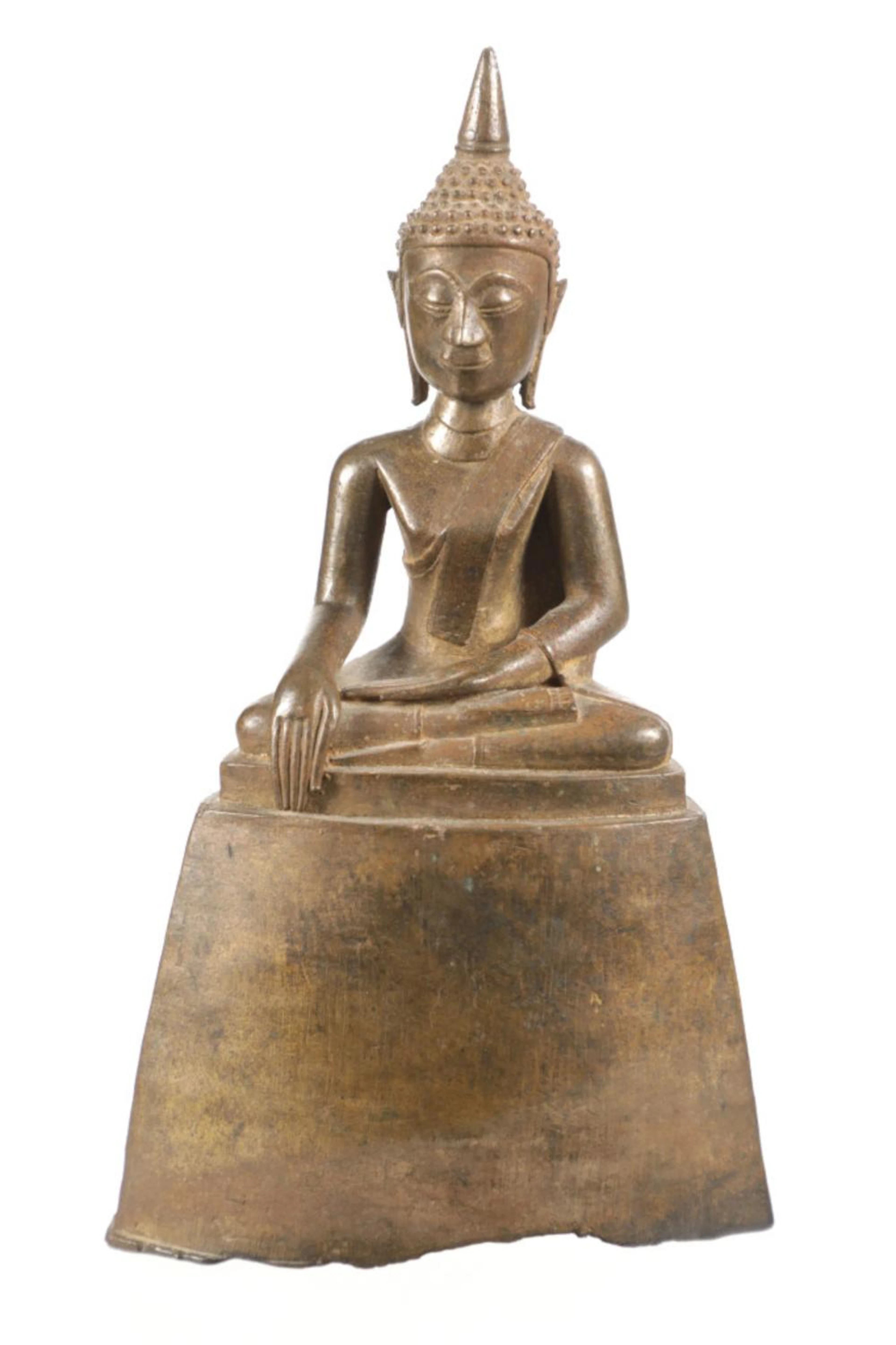 Seated Laos Meditation Buddha Statue 18th-19th C.
