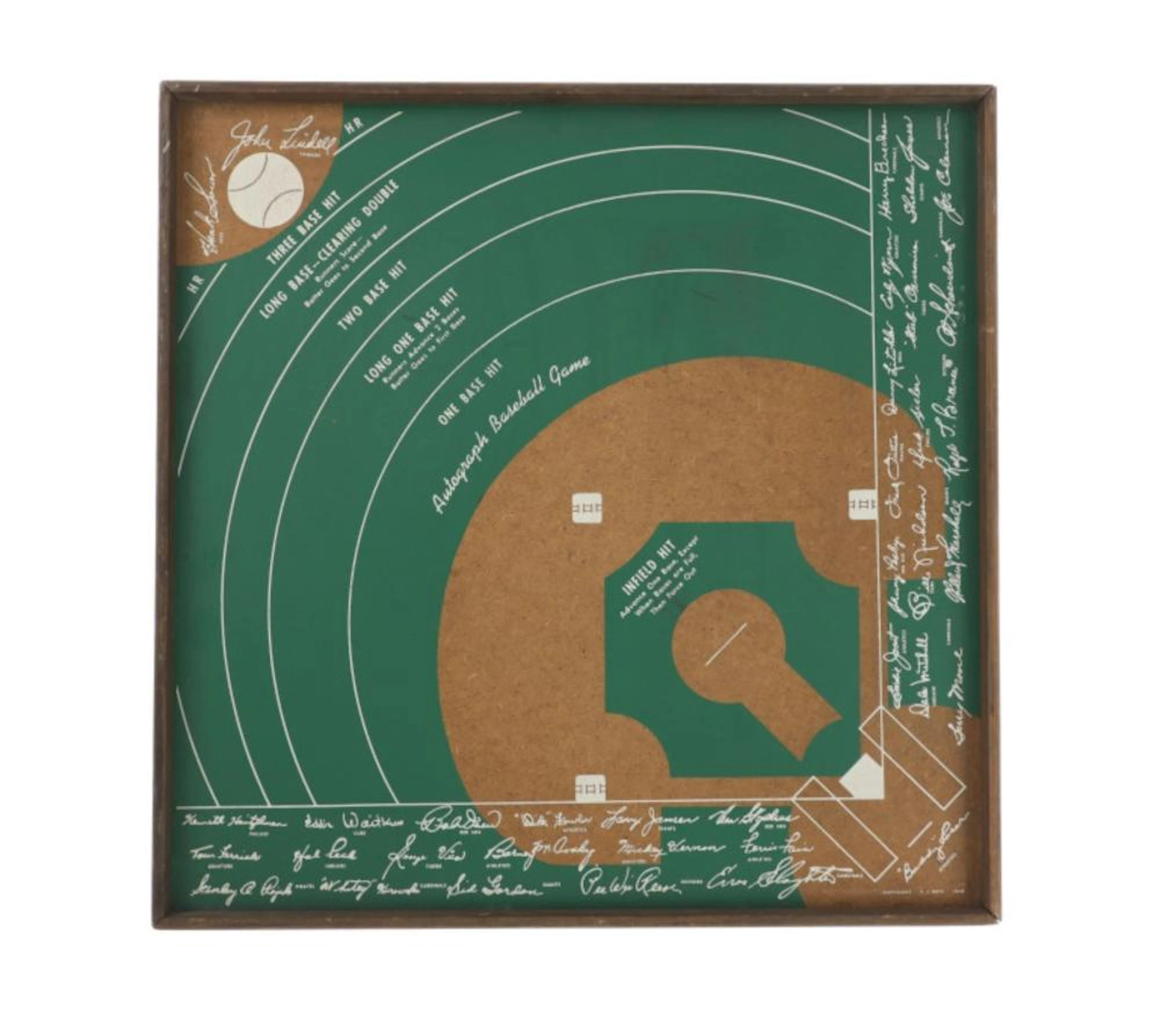 1948 Autograph Baseball Board Game RARE