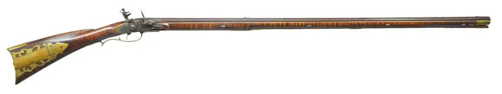 FINE FLINTLOCK RIFLE BY SAMUEL BAUM SR. | Barnebys