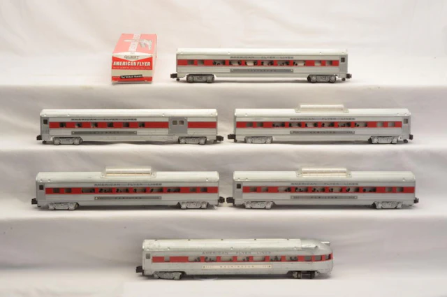 Am Flyer S Ga. Satin Silver Passenger Cars 960 961 962 962 962 963