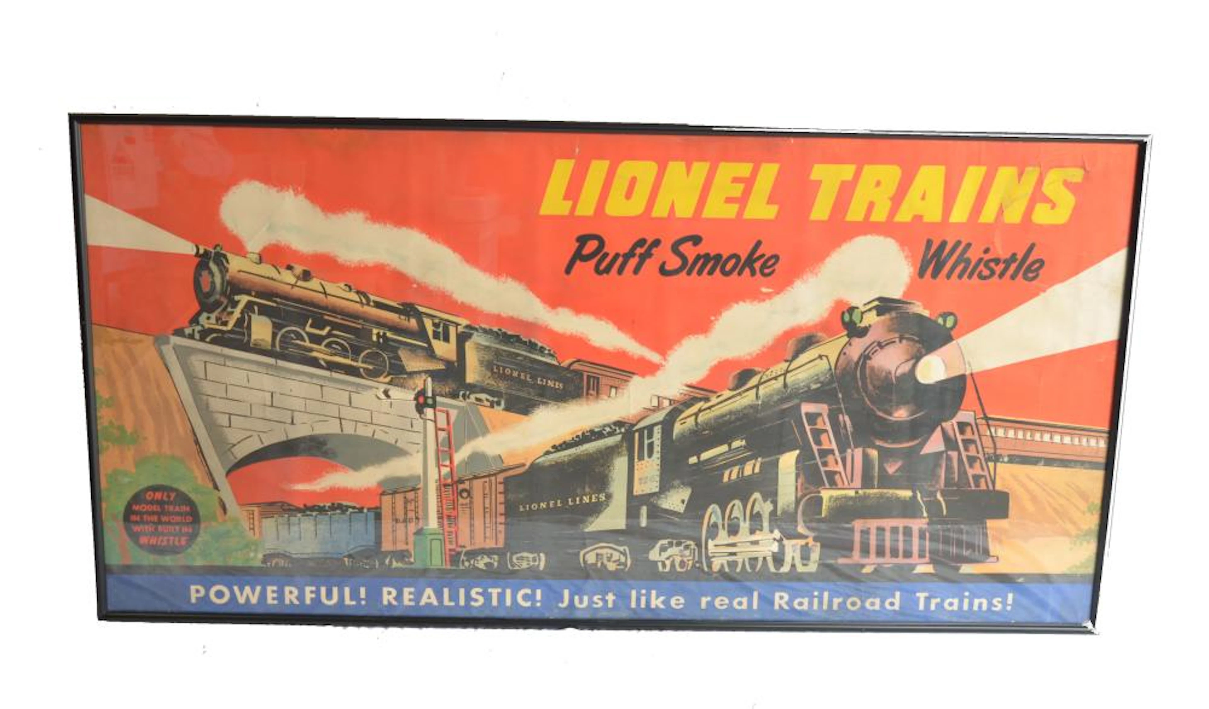 Lionel Poster 1948 Berkshire Poster Which has Been Framed