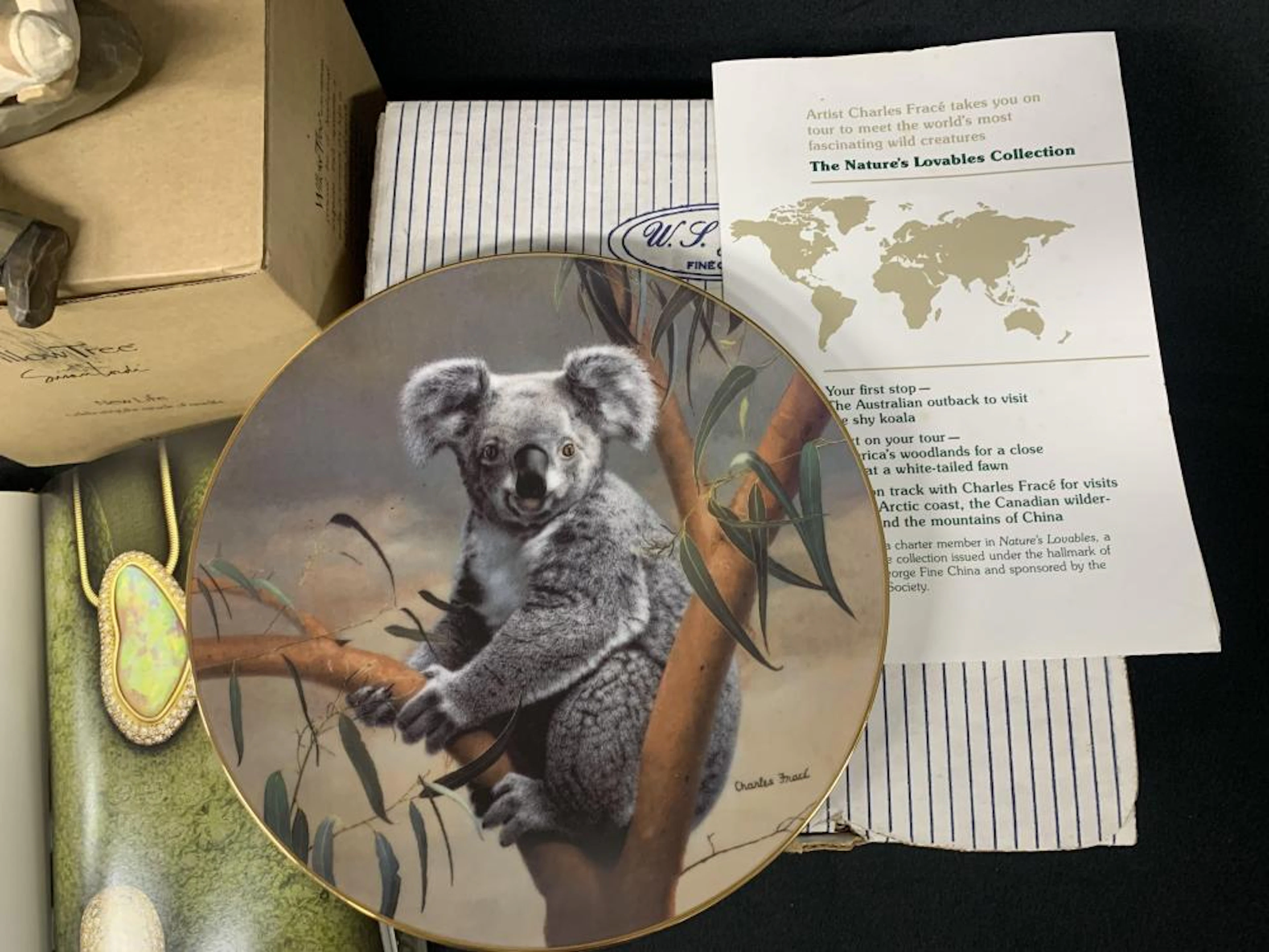 TWO KOALA DISPLAY PLATES