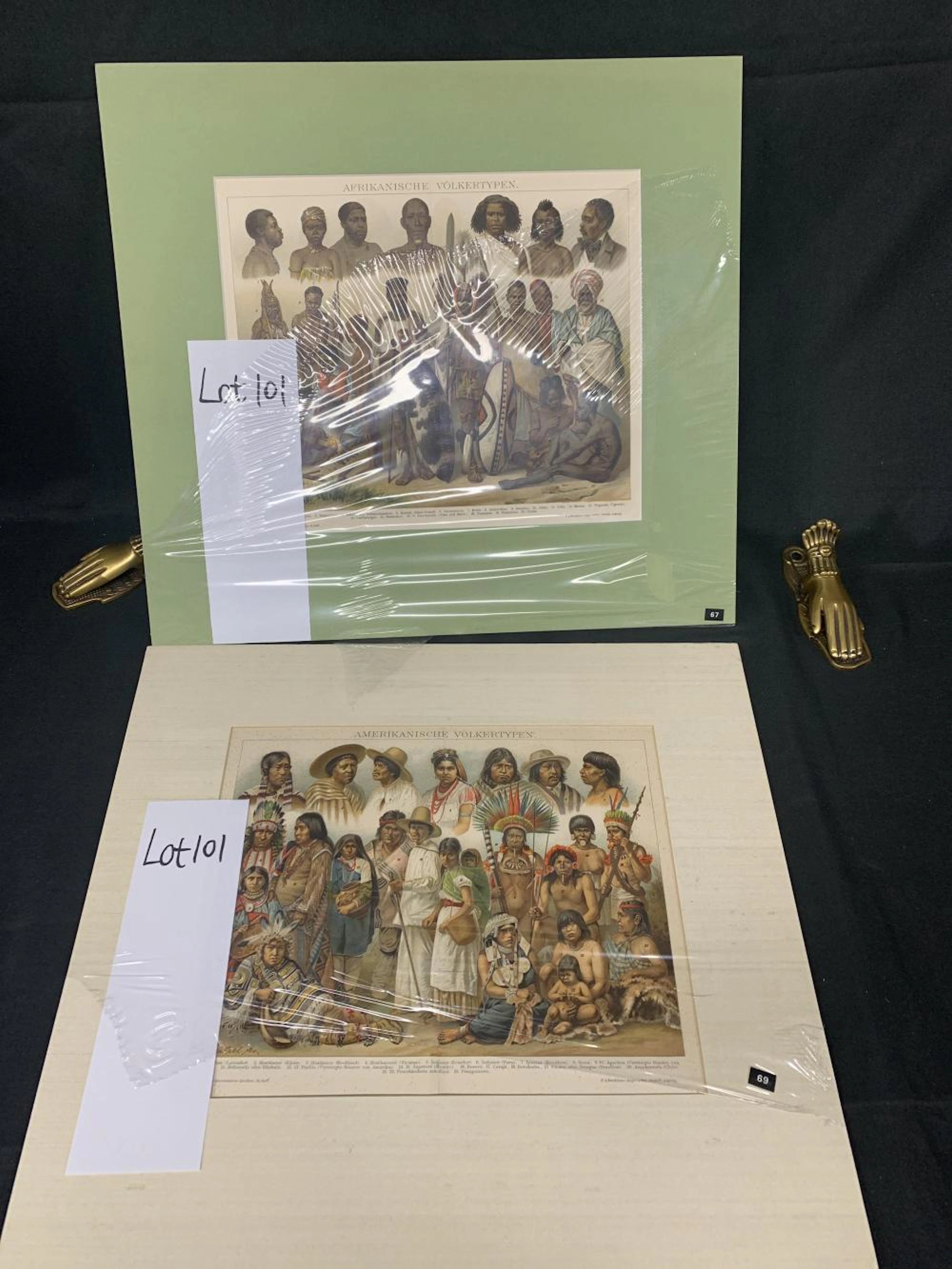 1892 ORIGINAL AMERICAN AND AFRICAN ETHNOGRAPHY CHROMO-LITHOGRAPHS