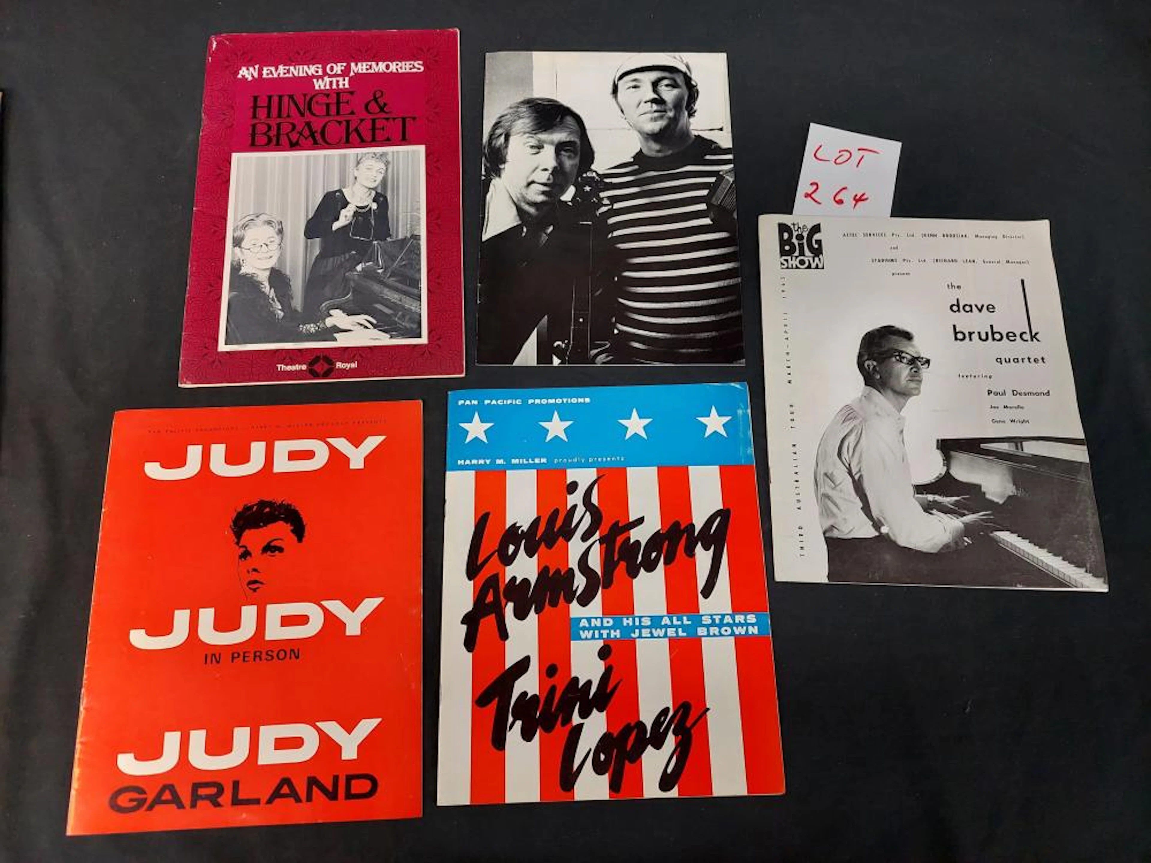 Judy Garland, Louis Armstrong, Dave Brubeck