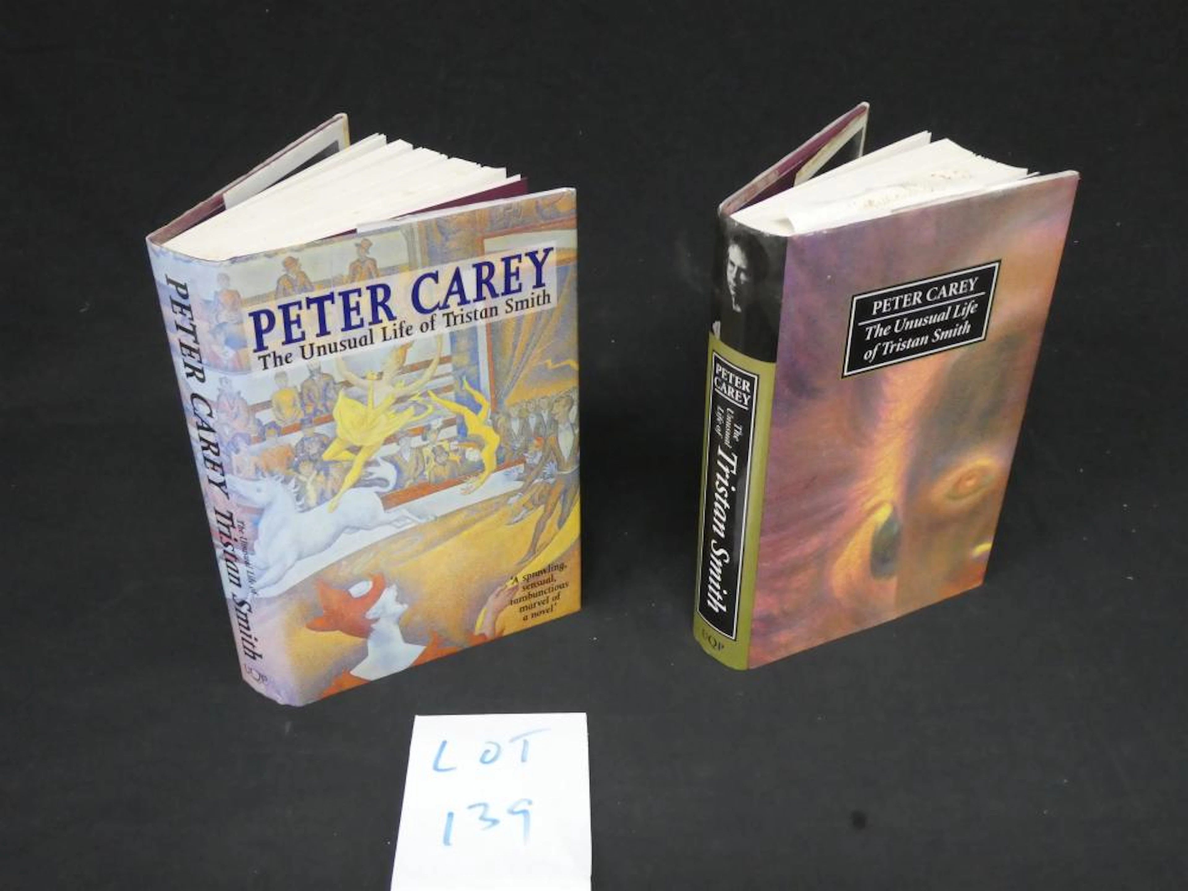 PETER CAREY UNUSUAL LIFE X 2 SIGNED