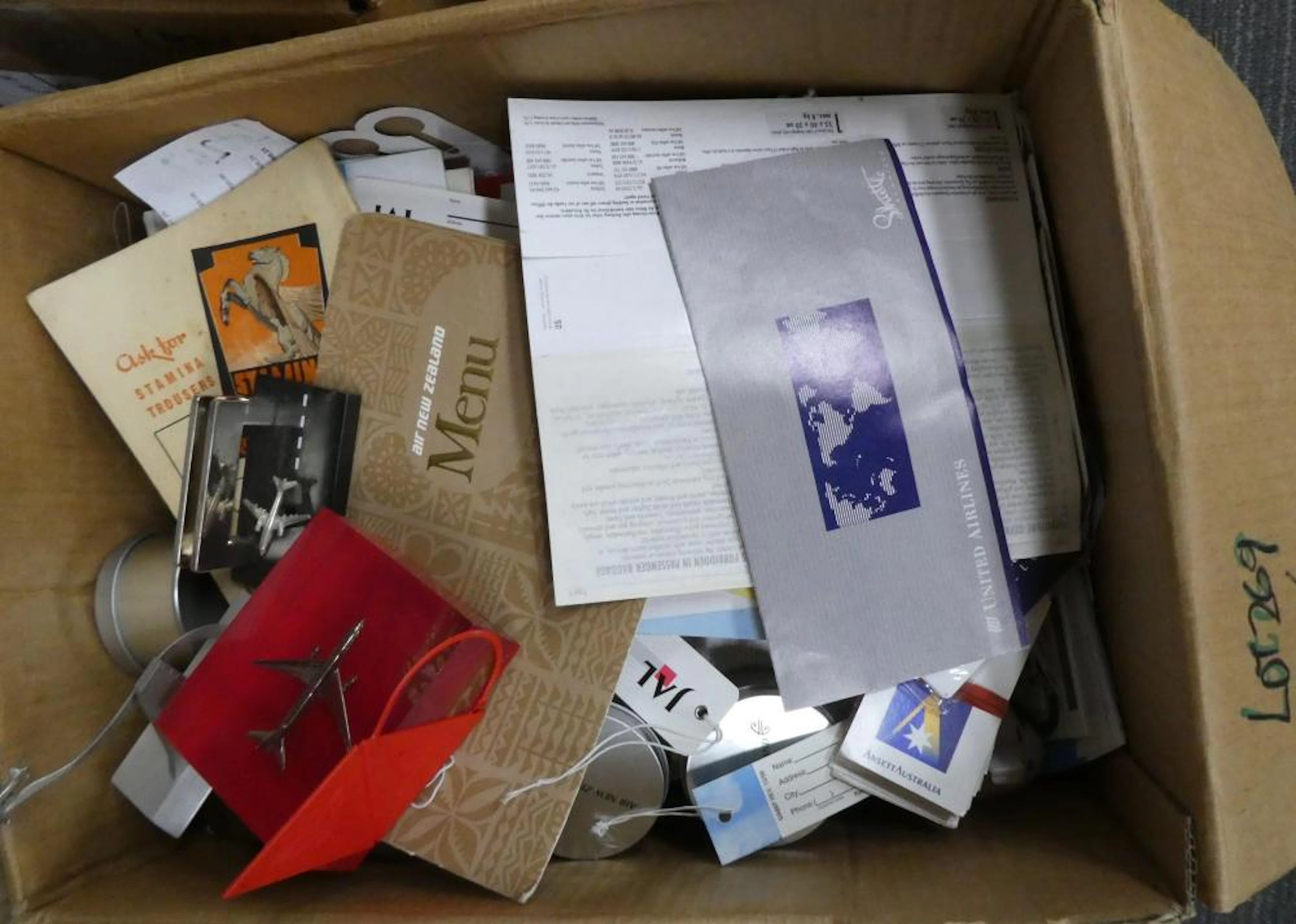 Airline Tags Boucher Envelope Souvenirs