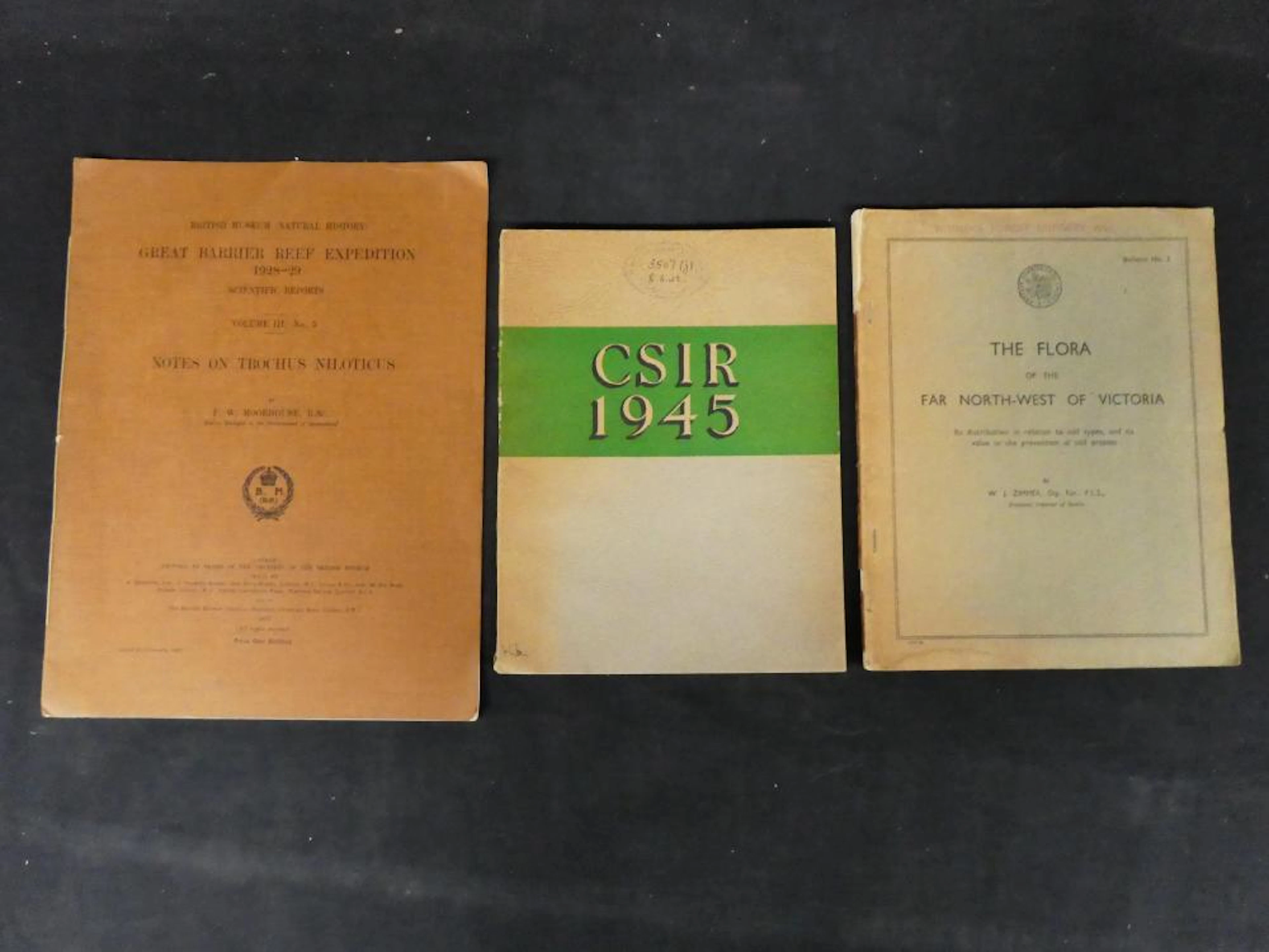 Great Barrier Reef, CSIR and Victorian Flora