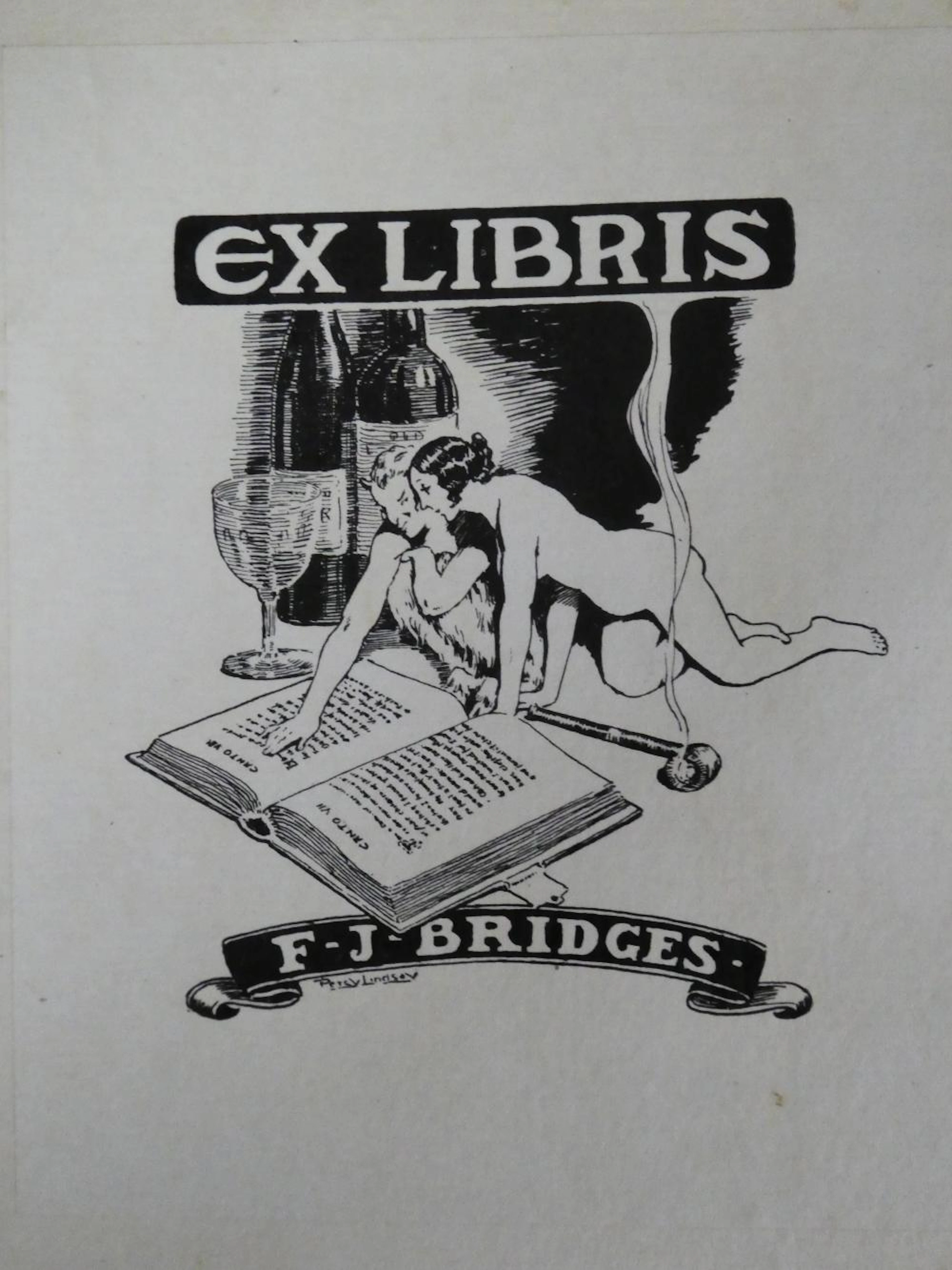 Percy Lindsay Bookplate