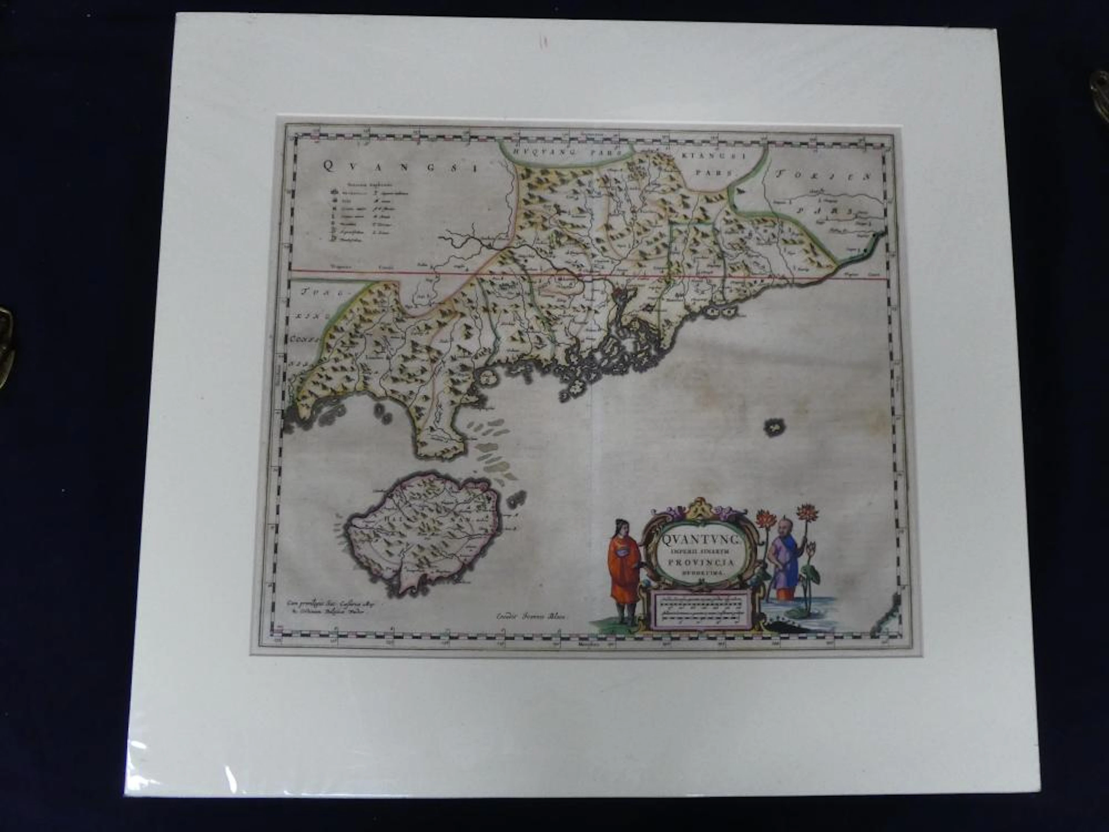 Blaeu's Map of Quantung China Canton c1655