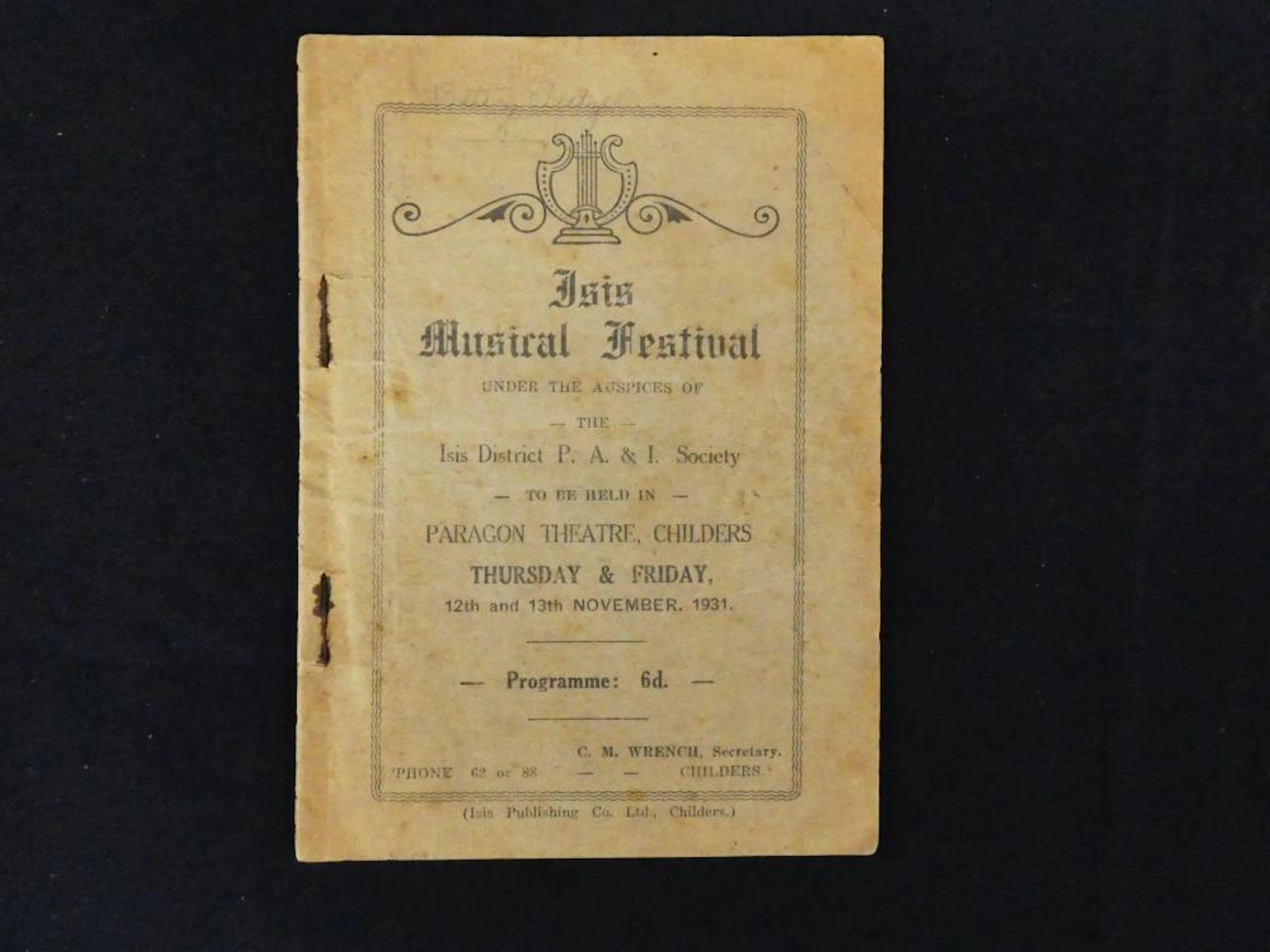 1931 Childers (Queensland) Theatre