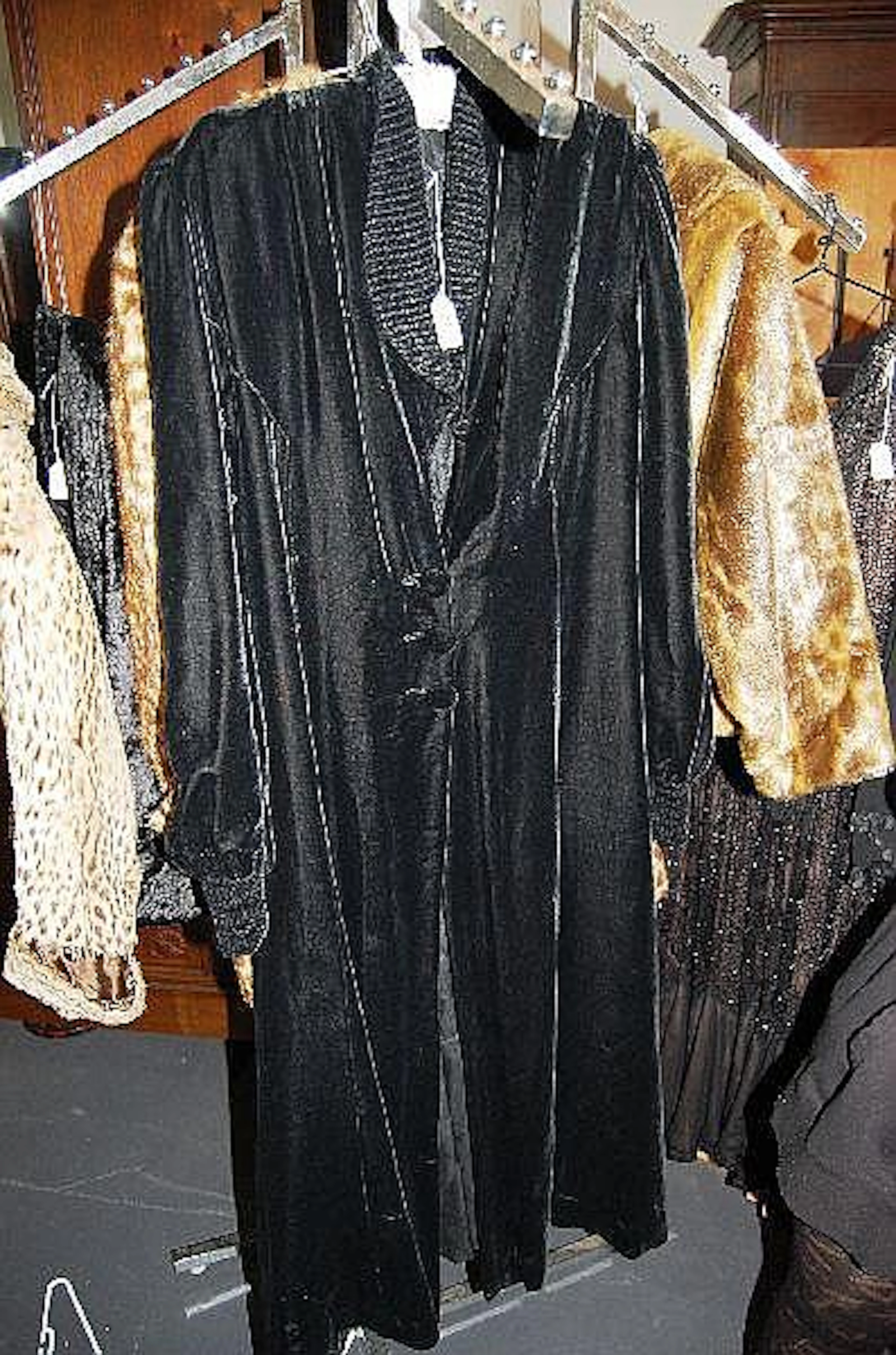 Velour opera coat