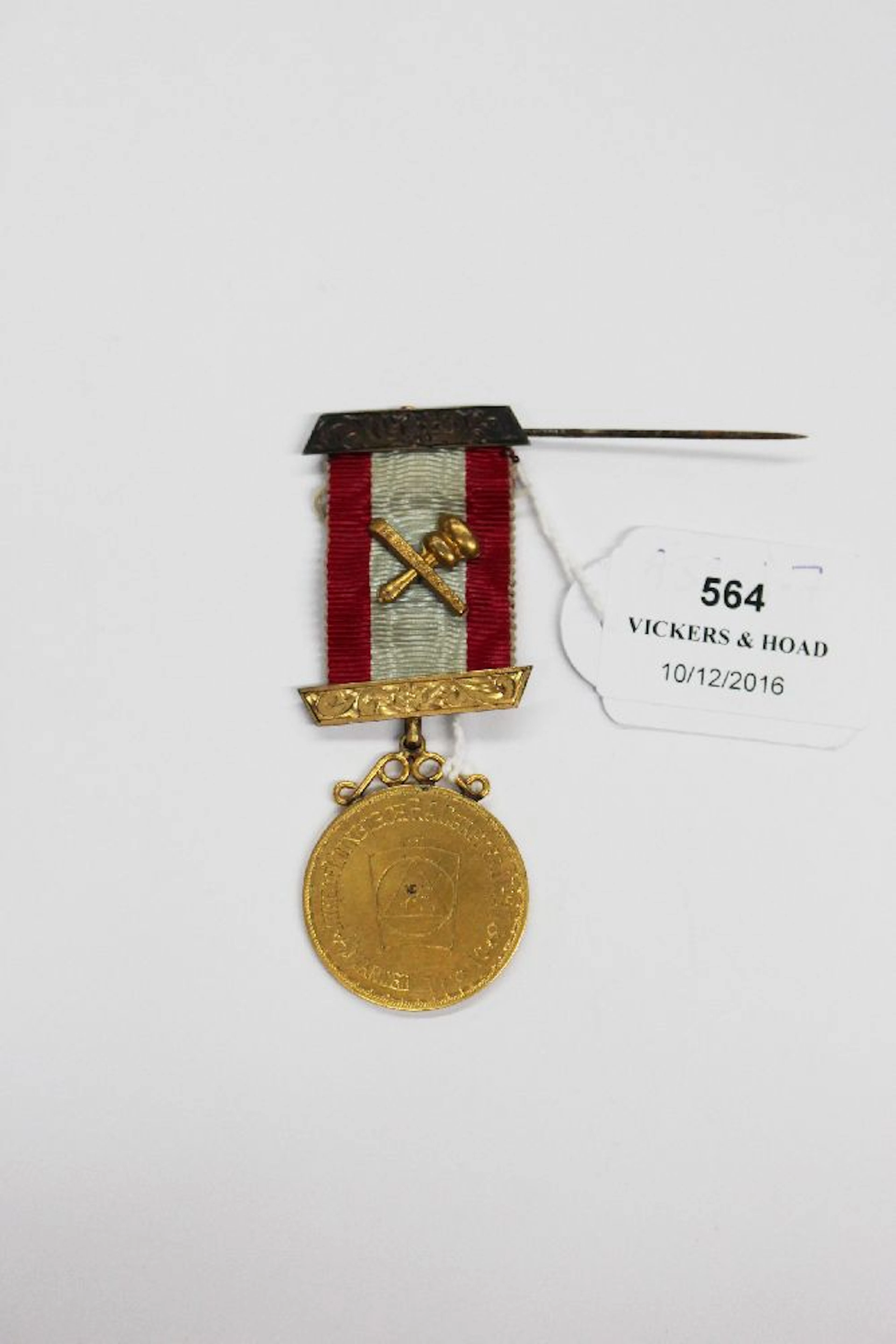Antique Victorian Masonic medal