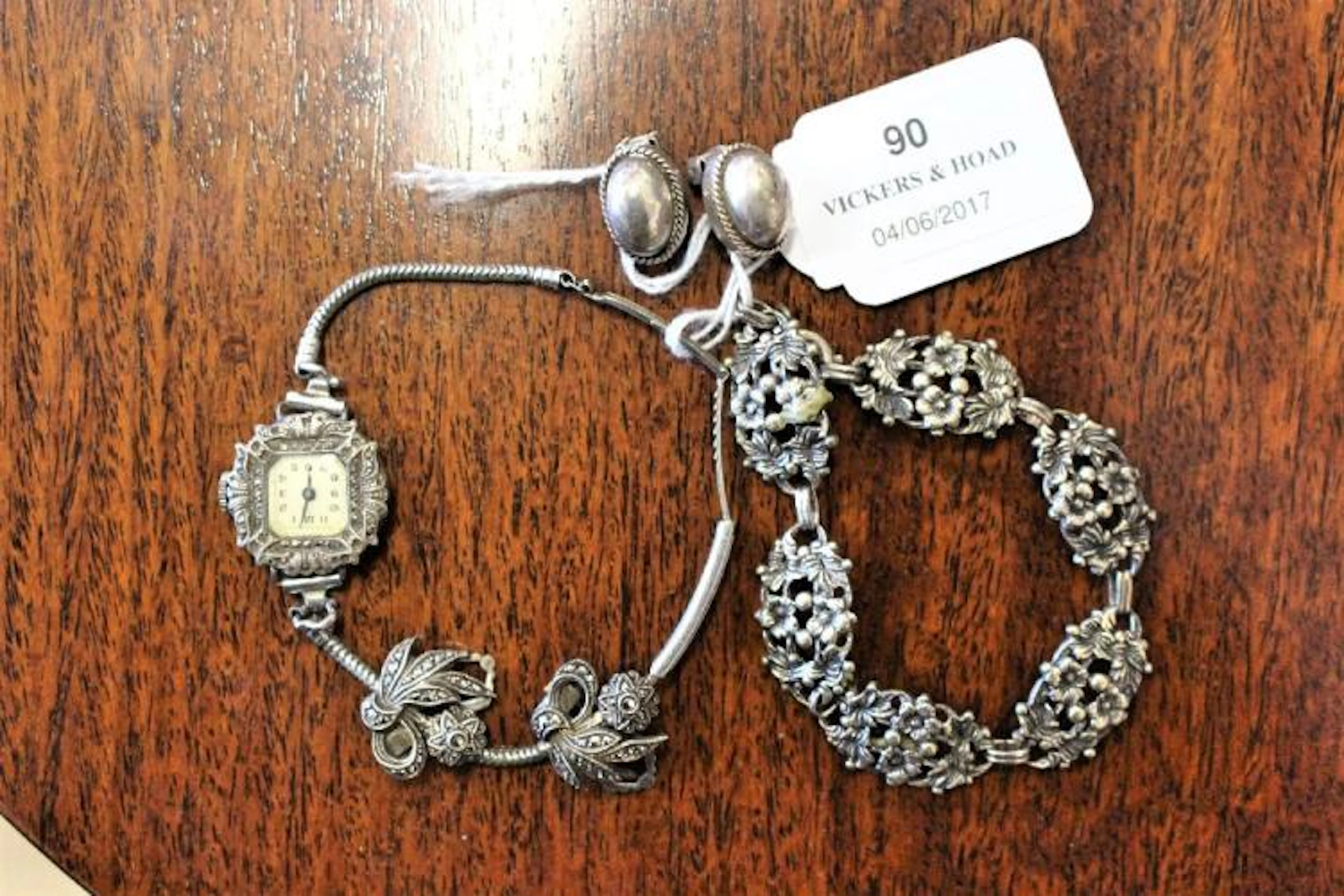Vintage Ladies Marcasite watch