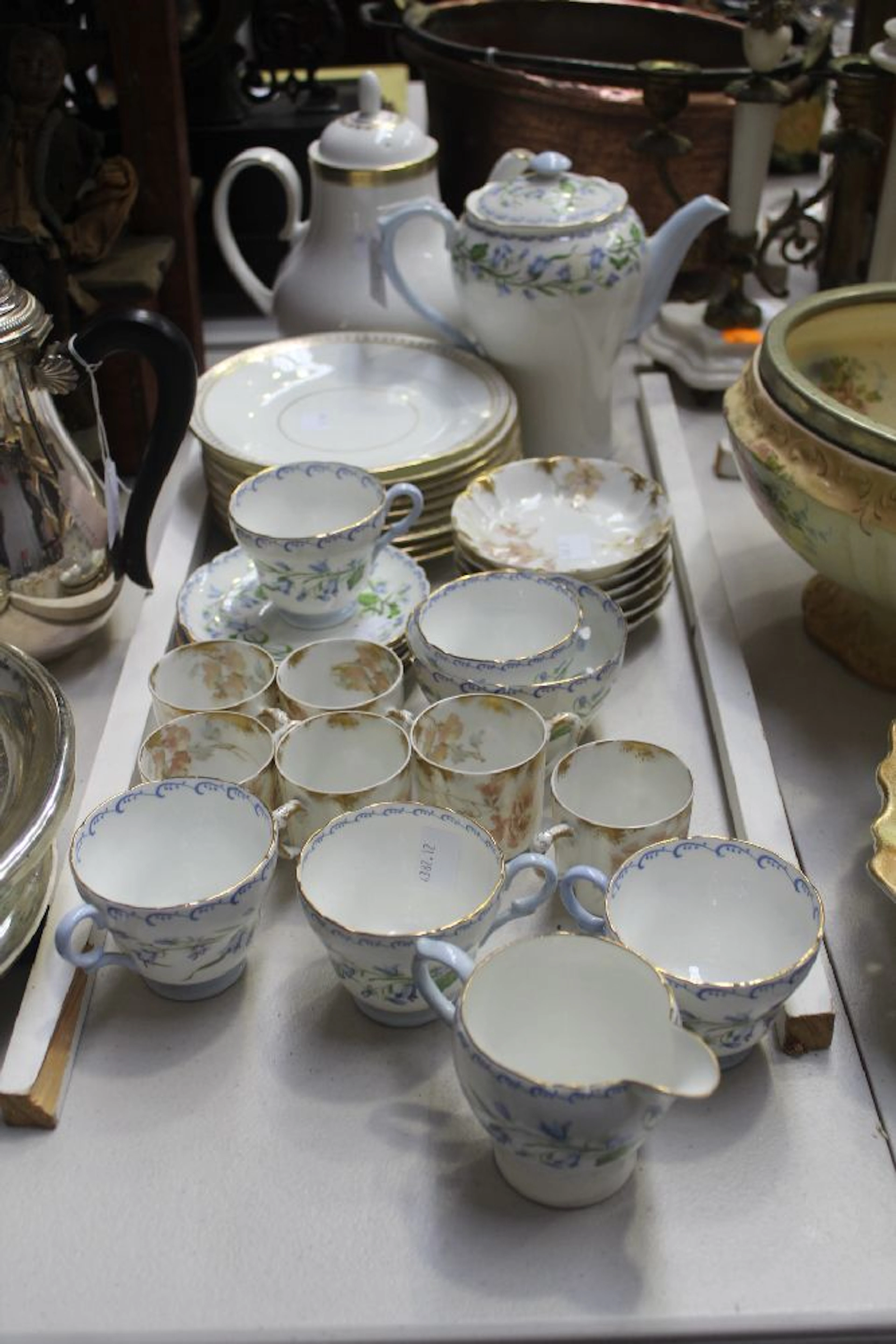 Fine china lot to include Limoges demitasse set