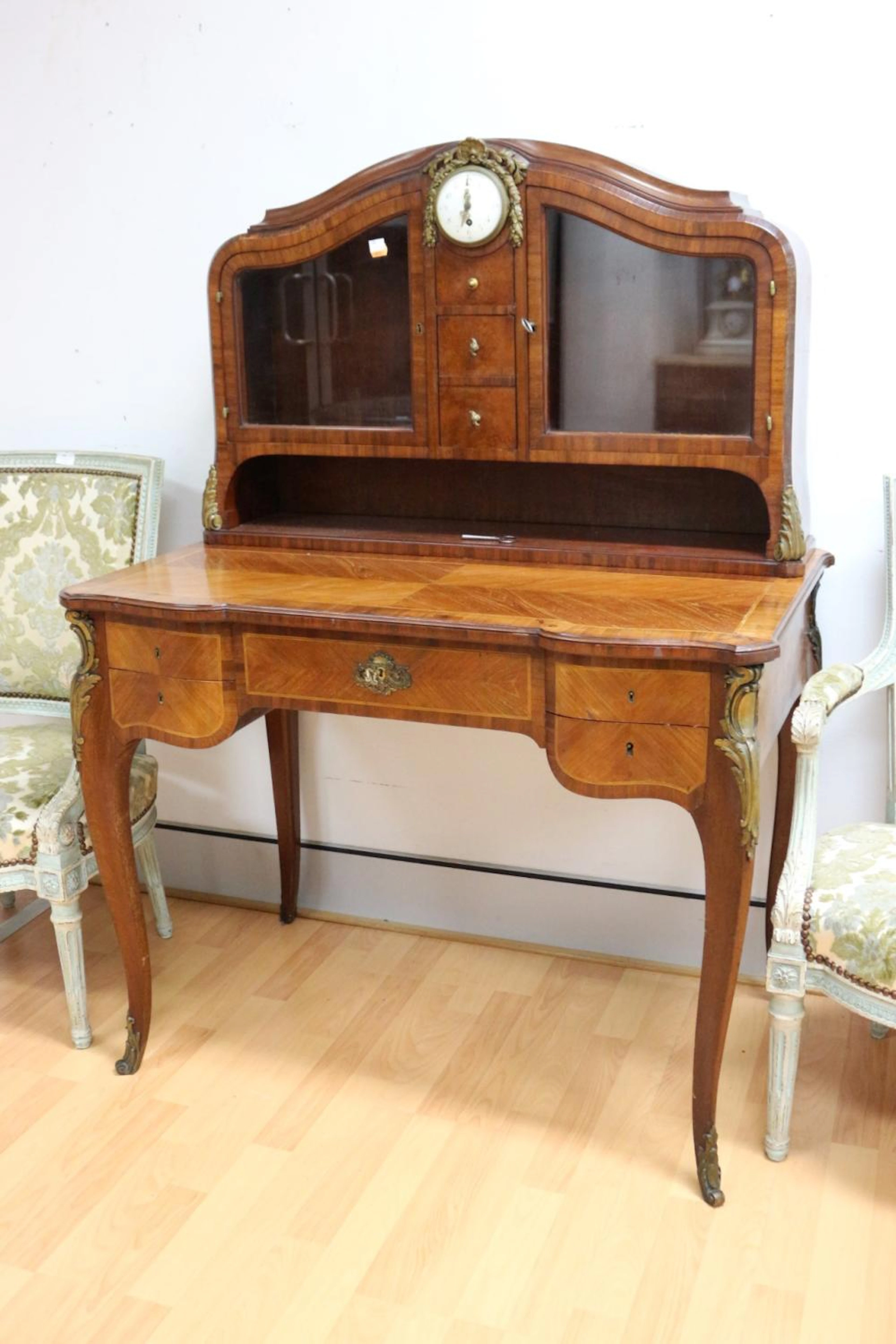 Antique French bonheur du jour writing desk