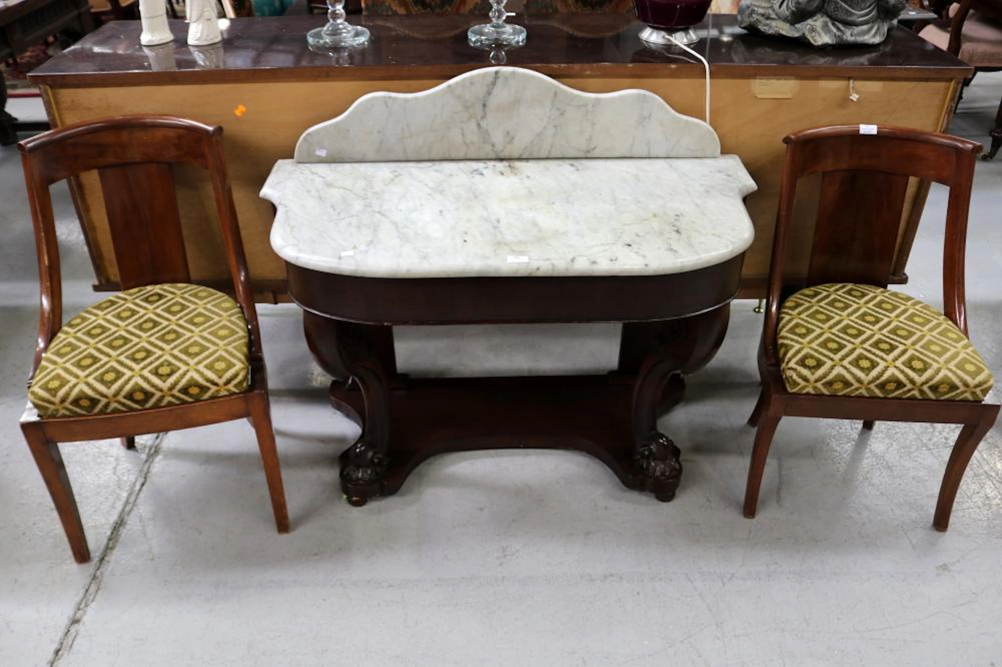 Pair of Vintage French Empire style chairs (2)