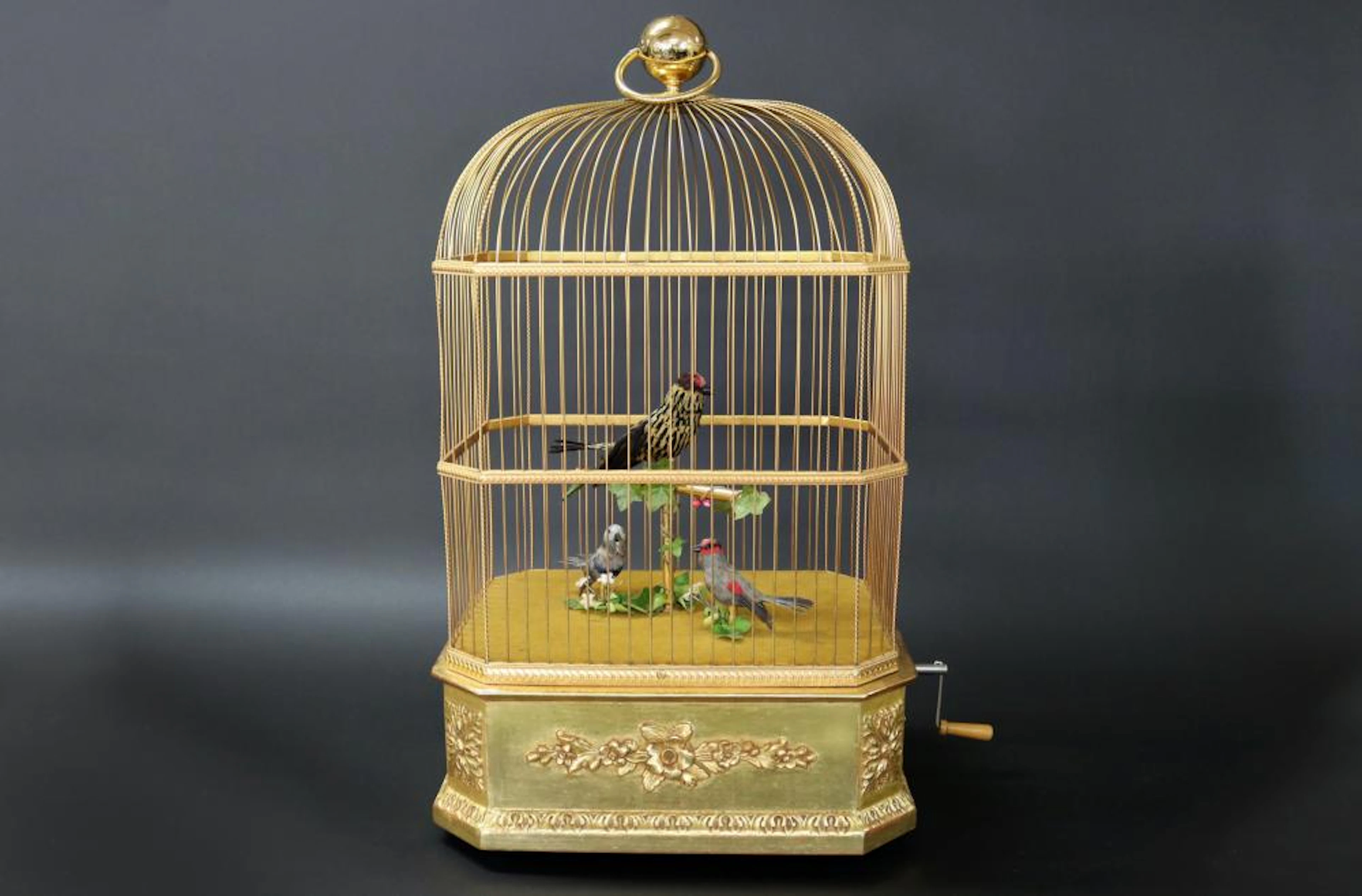 Most impressive large vintage Swiss Reuge triple singing...