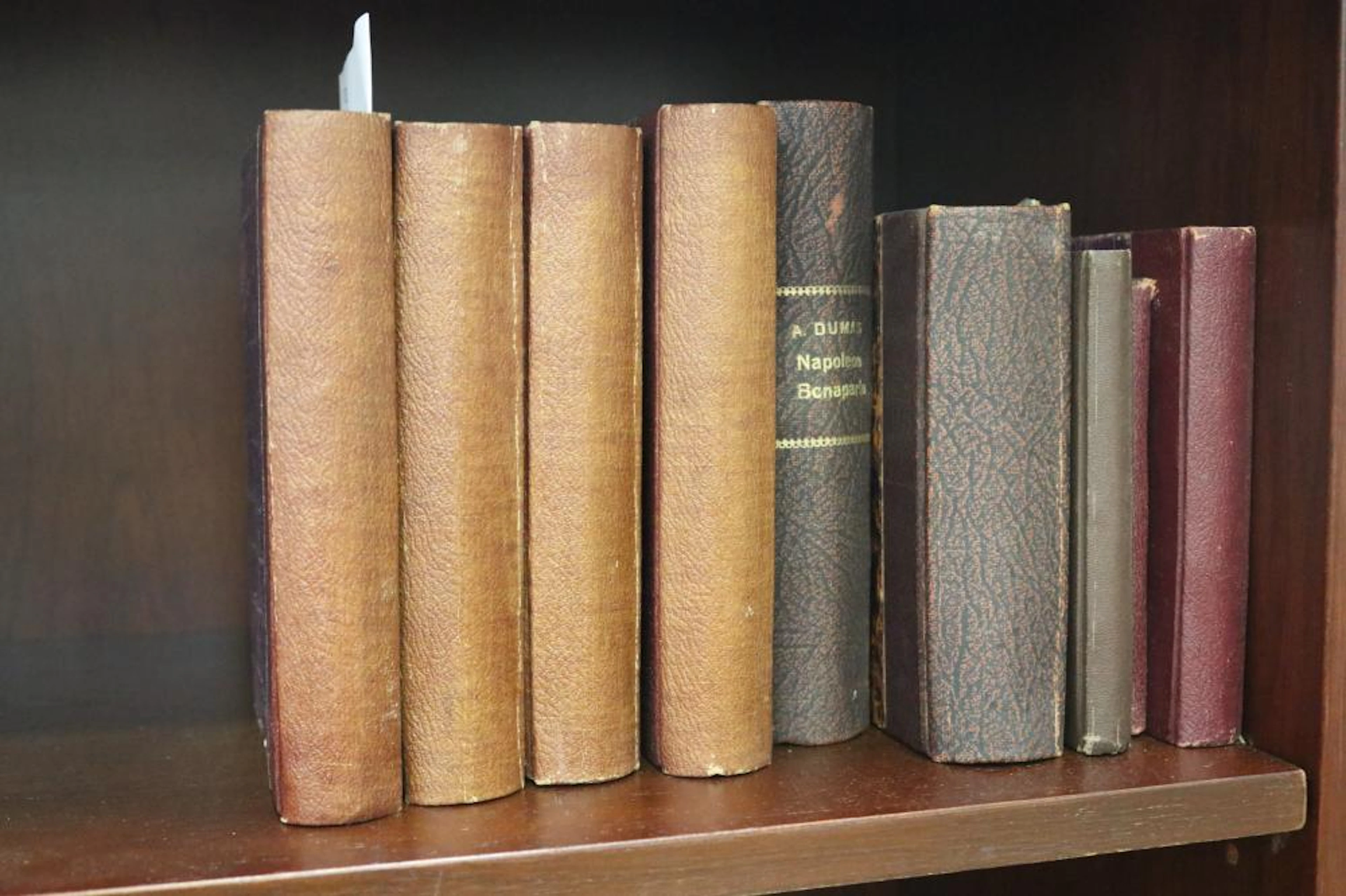 Collection of 19th and 20th century leather covered...